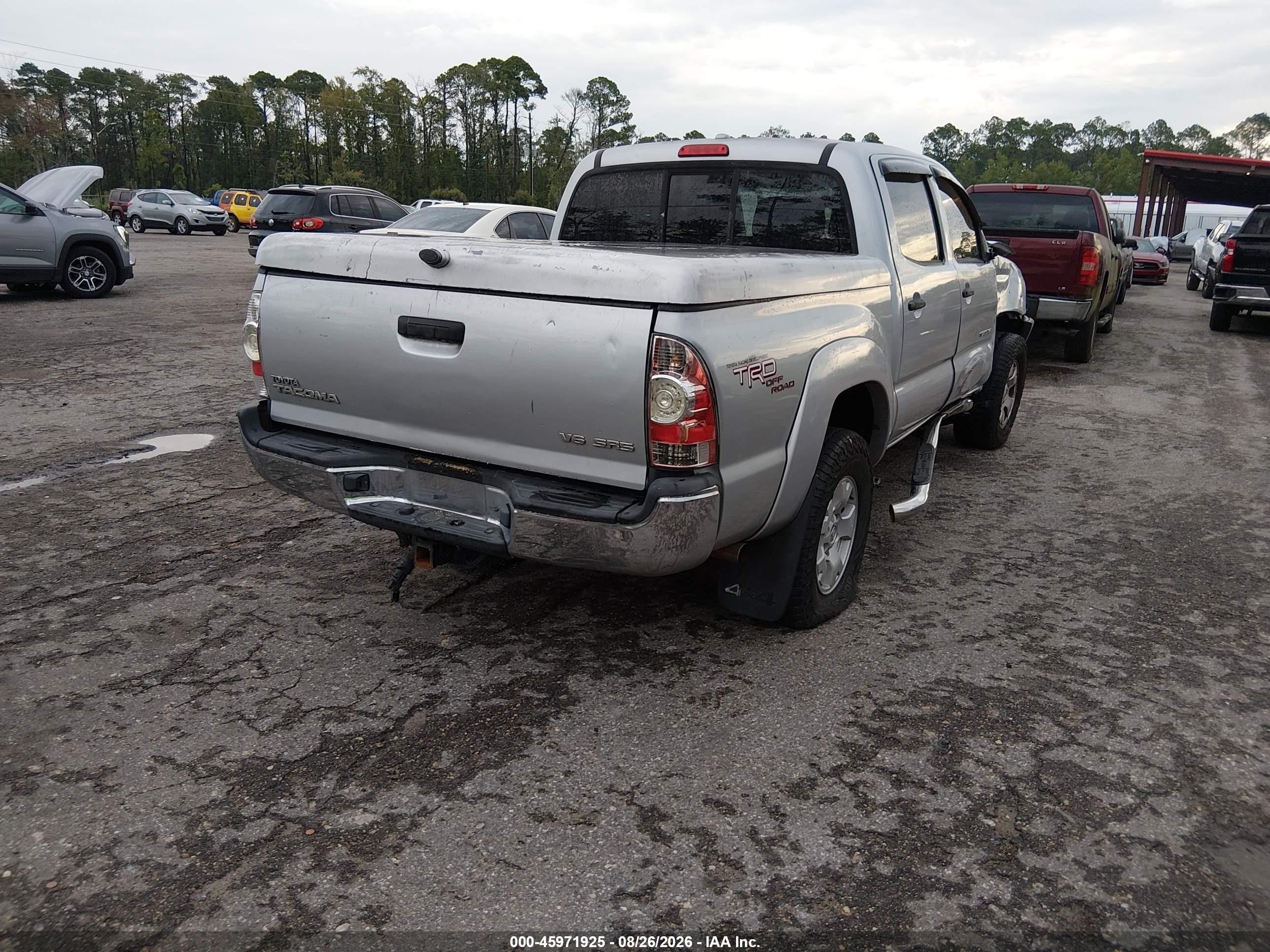 2009 Toyota Tacoma Base V6 Серебряный vin: 3TMLU42N09M037965