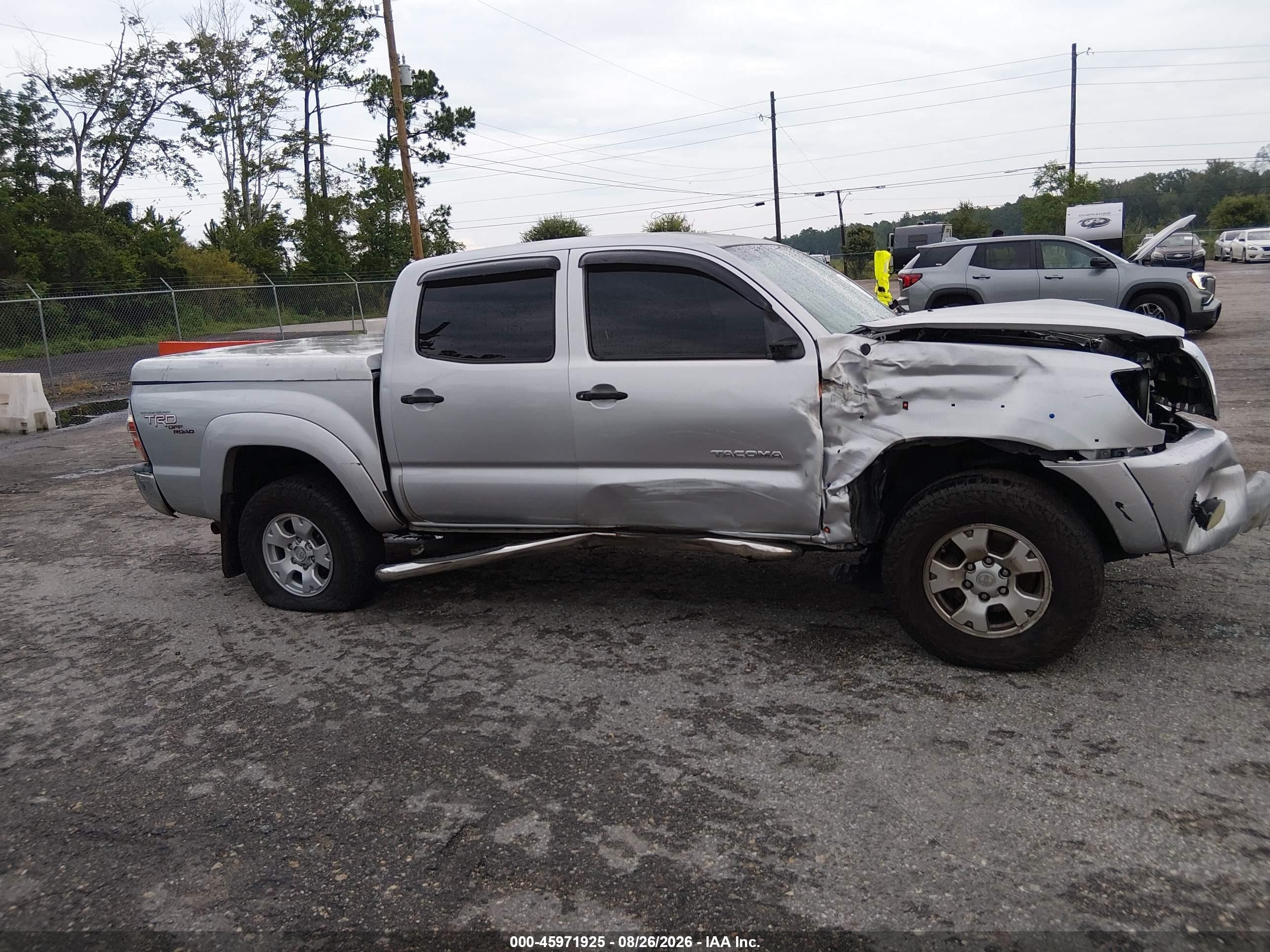 2009 Toyota Tacoma Base V6 Серебряный vin: 3TMLU42N09M037965