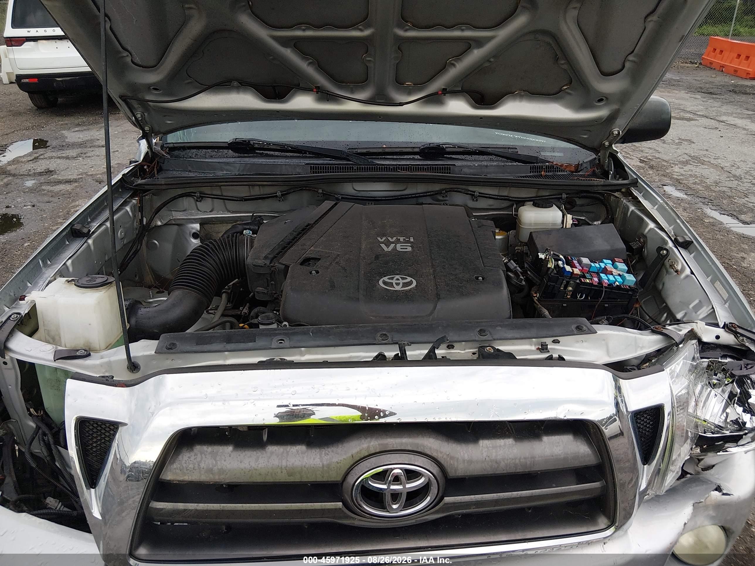 2009 Toyota Tacoma Base V6 Серебряный vin: 3TMLU42N09M037965