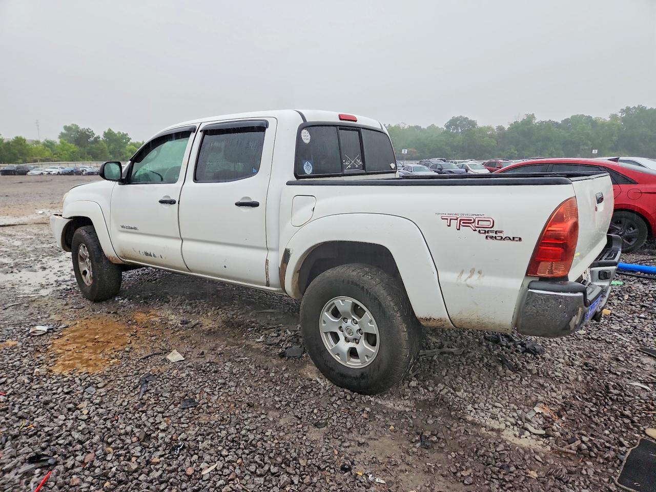 2007 Toyota Tacoma Double Cab White vin: 3TMLU42N17M012473