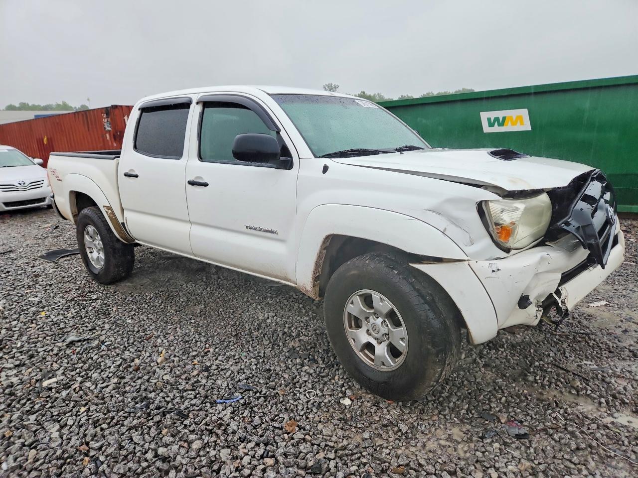 2007 Toyota Tacoma Double Cab White vin: 3TMLU42N17M012473