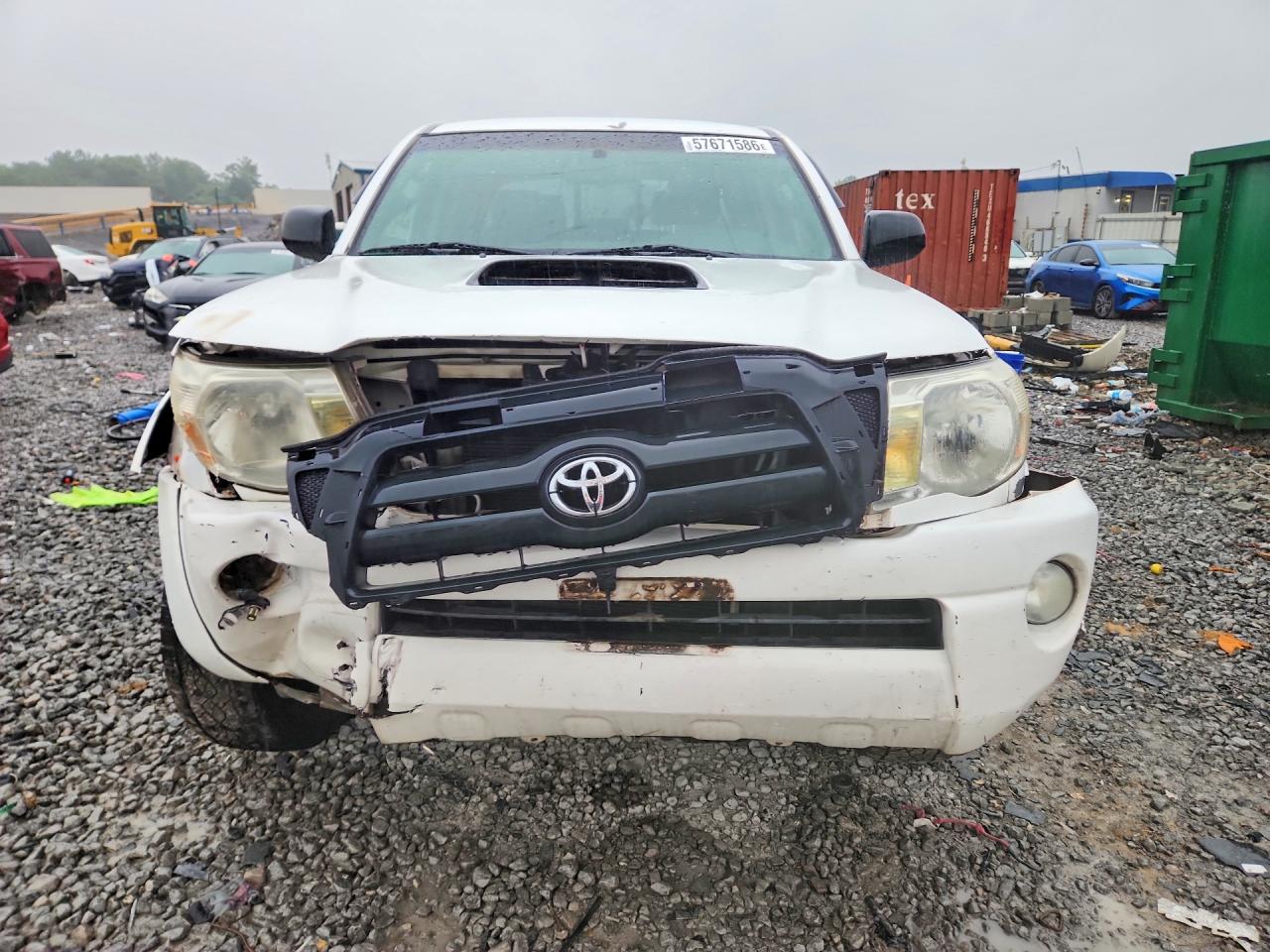 2007 Toyota Tacoma Double Cab White vin: 3TMLU42N17M012473