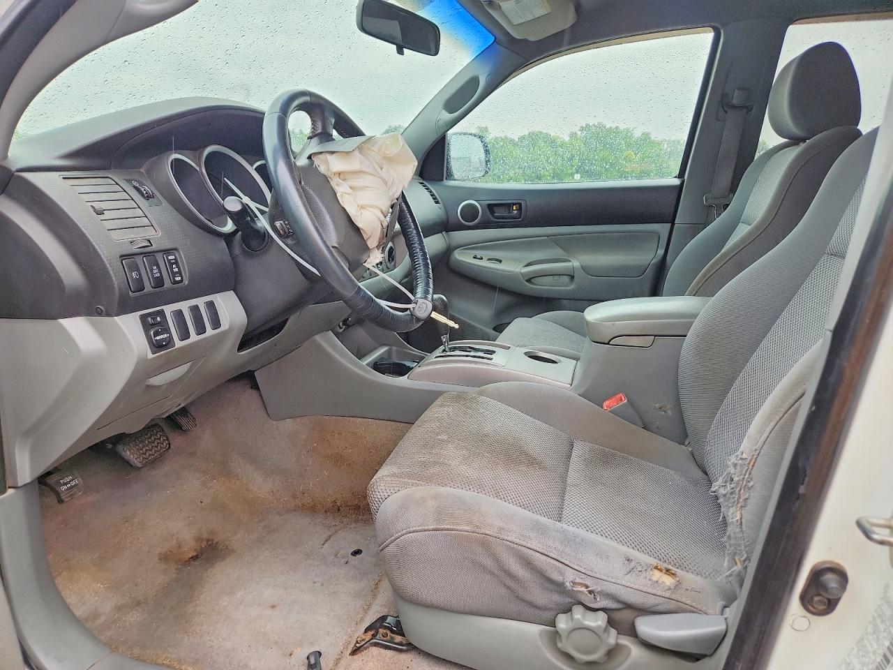 2007 Toyota Tacoma Double Cab White vin: 3TMLU42N17M012473