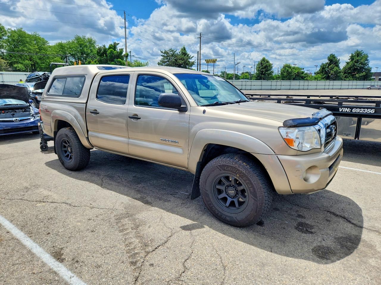 2008 Toyota Tacoma Double Cab Beige vin: 3TMLU42N18M017691