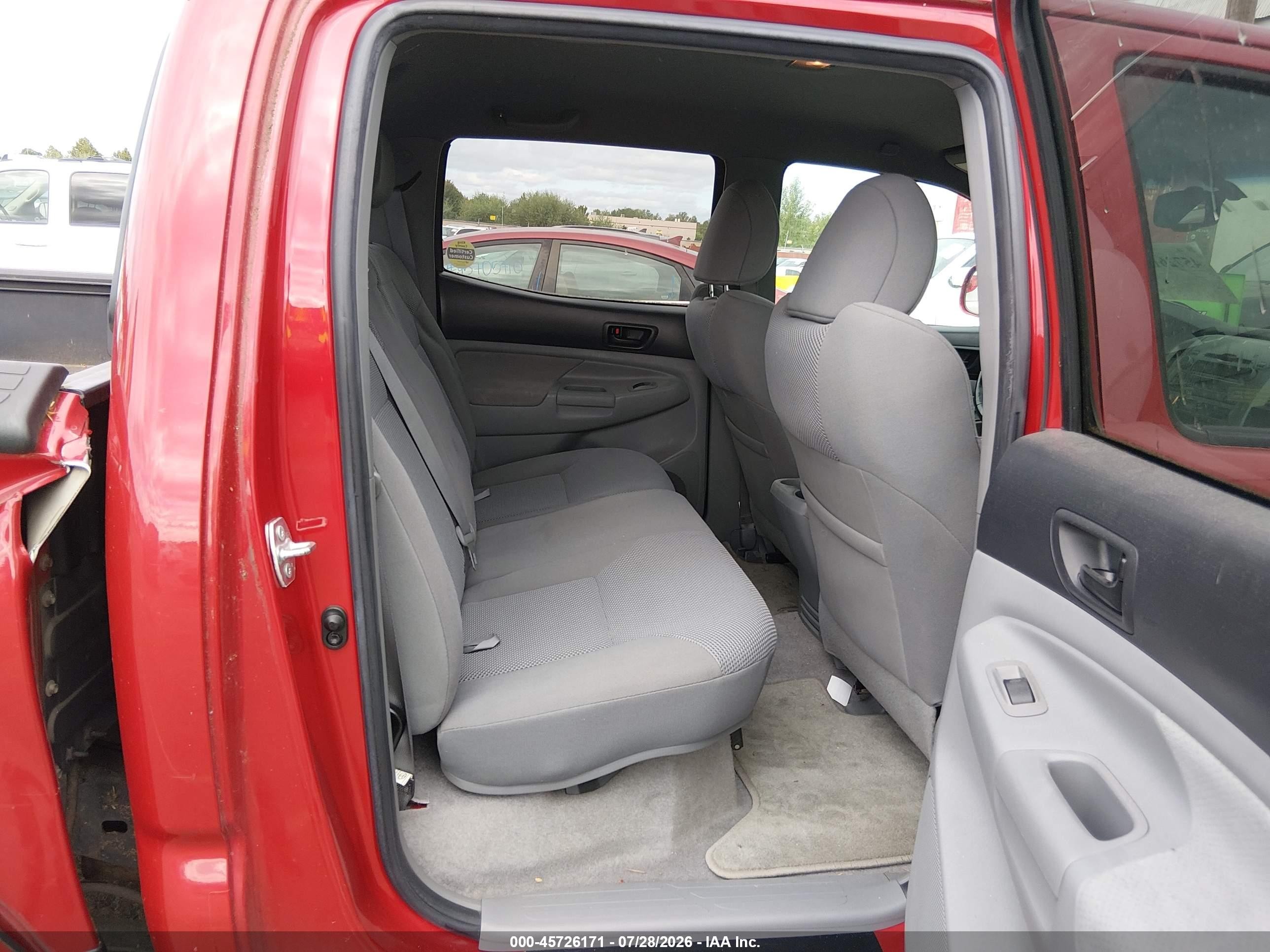 2009 Toyota Tacoma Base V6 Красный vin: 3TMLU42N19M034377