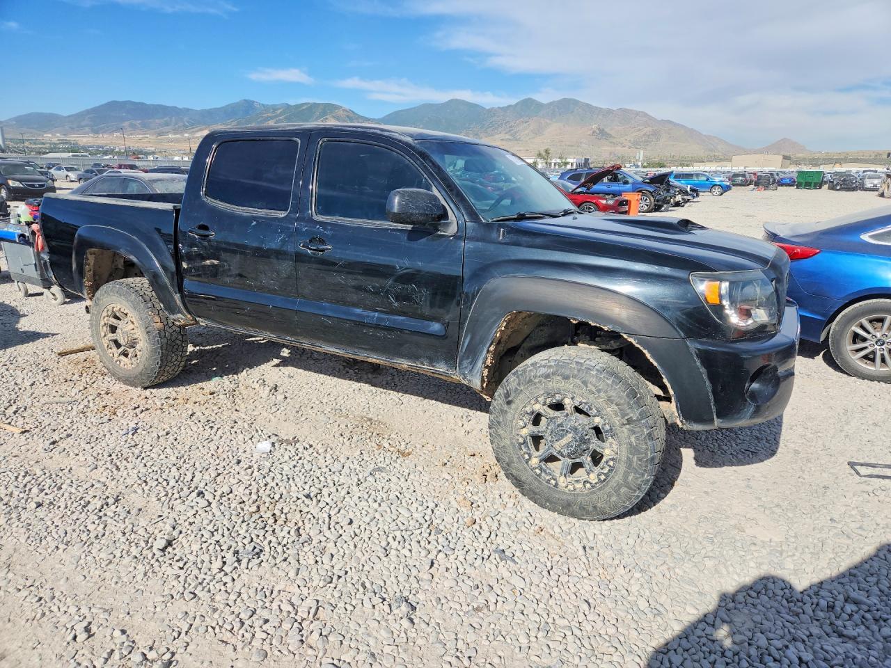2009 Toyota Tacoma Double Cab Black vin: 3TMLU42N29M027146