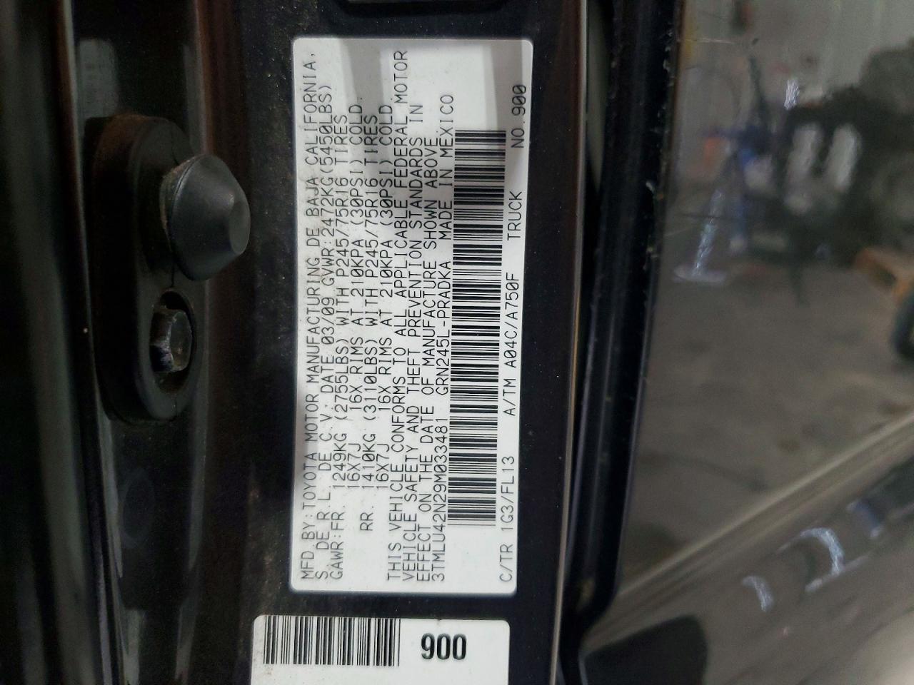 2009 Toyota Tacoma Double Cab Gray vin: 3TMLU42N29M033481