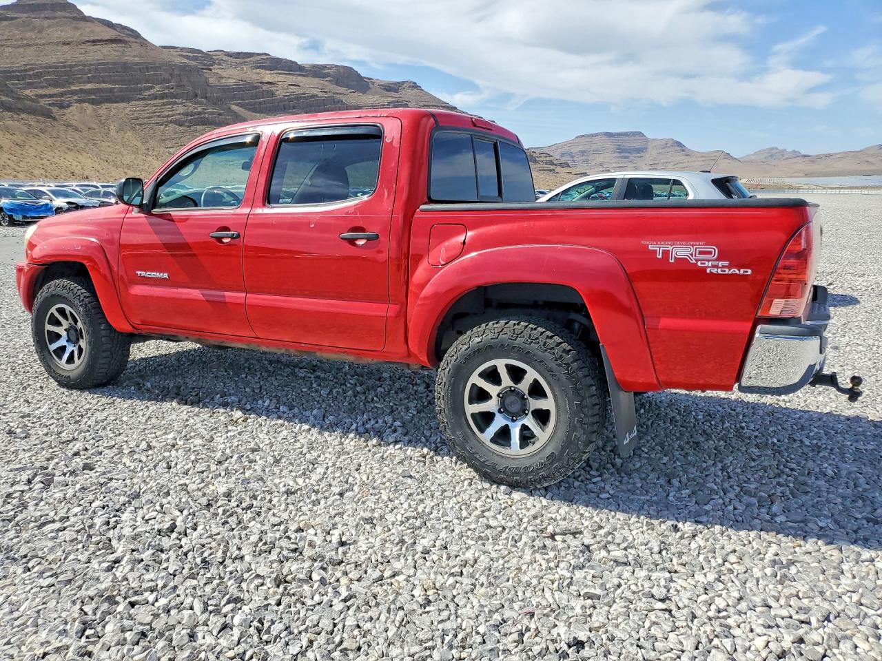 2006 Toyota Tacoma Double Cab Red vin: 3TMLU42N36M007788