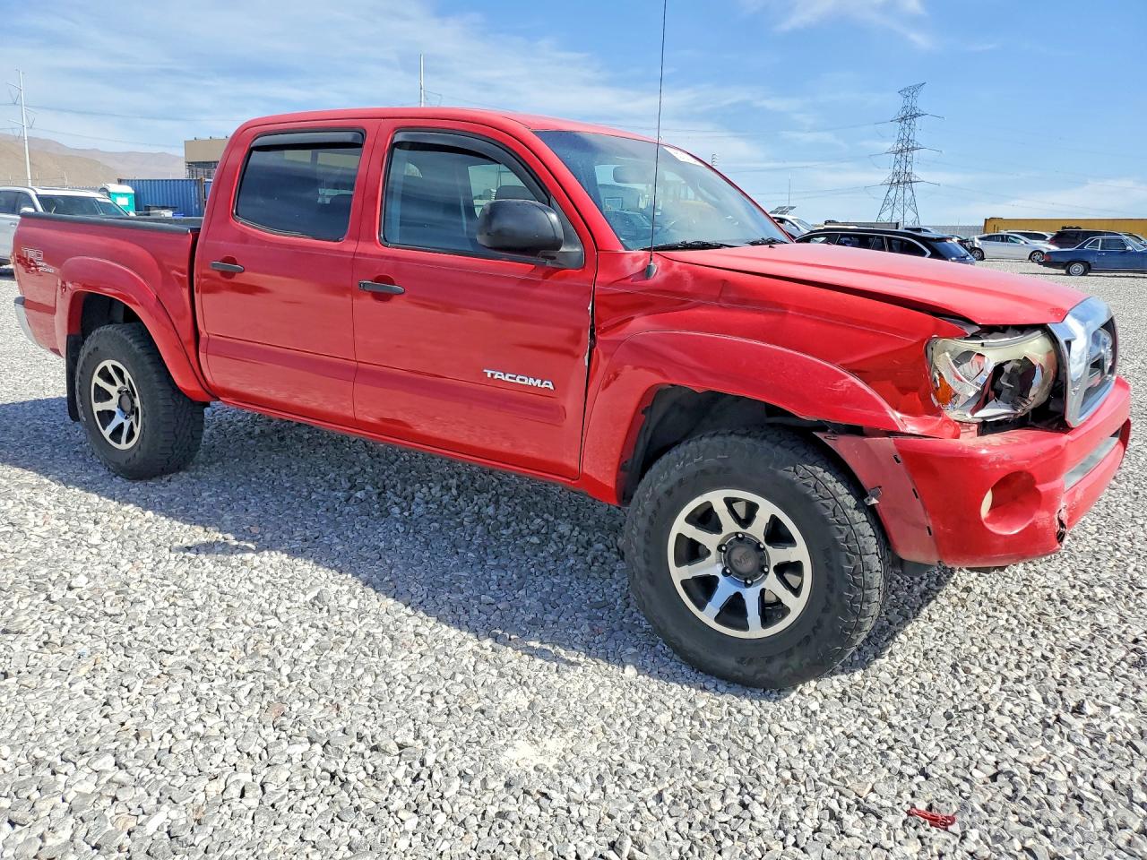 2006 Toyota Tacoma Double Cab Red vin: 3TMLU42N36M007788