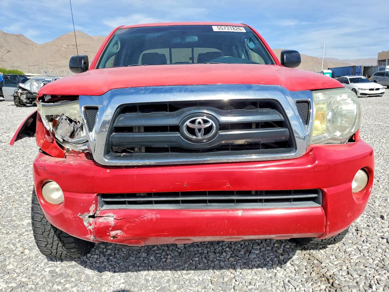 2006 Toyota Tacoma Double Cab Red vin: 3TMLU42N36M007788