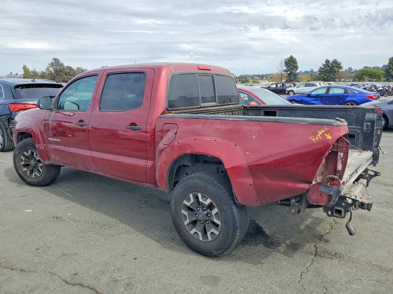 2008 Toyota Tacoma V6 Maroon vin: 3TMLU42N38M016199