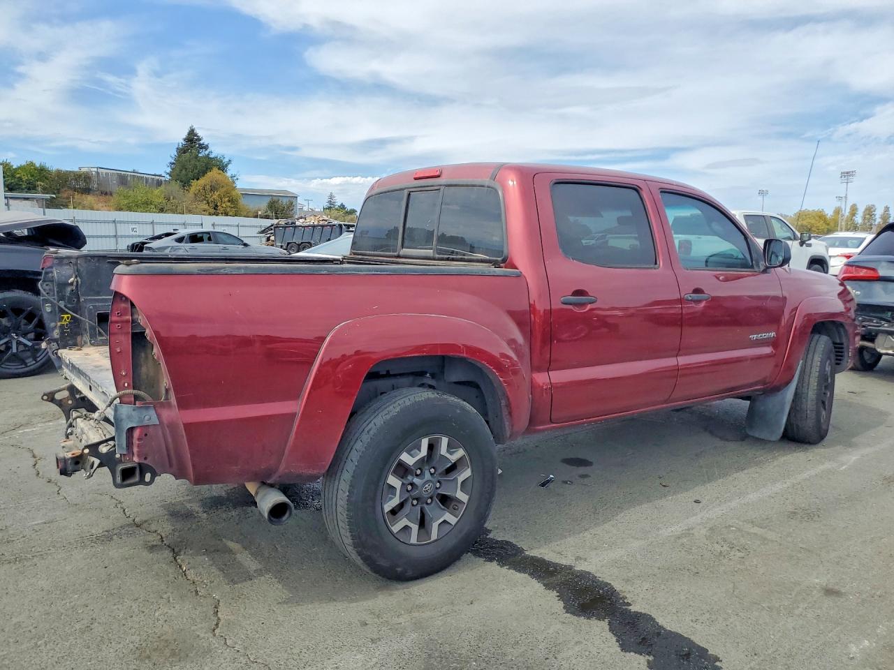 2008 Toyota Tacoma V6 Maroon vin: 3TMLU42N38M016199