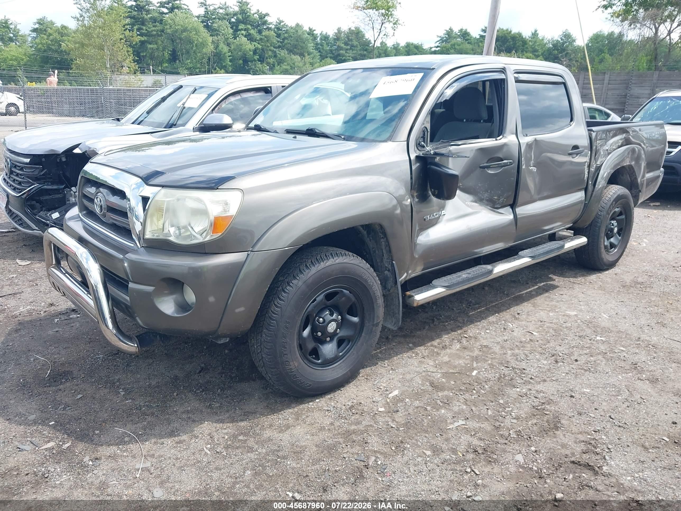 2009 Toyota Tacoma Base V6 Gray vin: 3TMLU42N39M022263