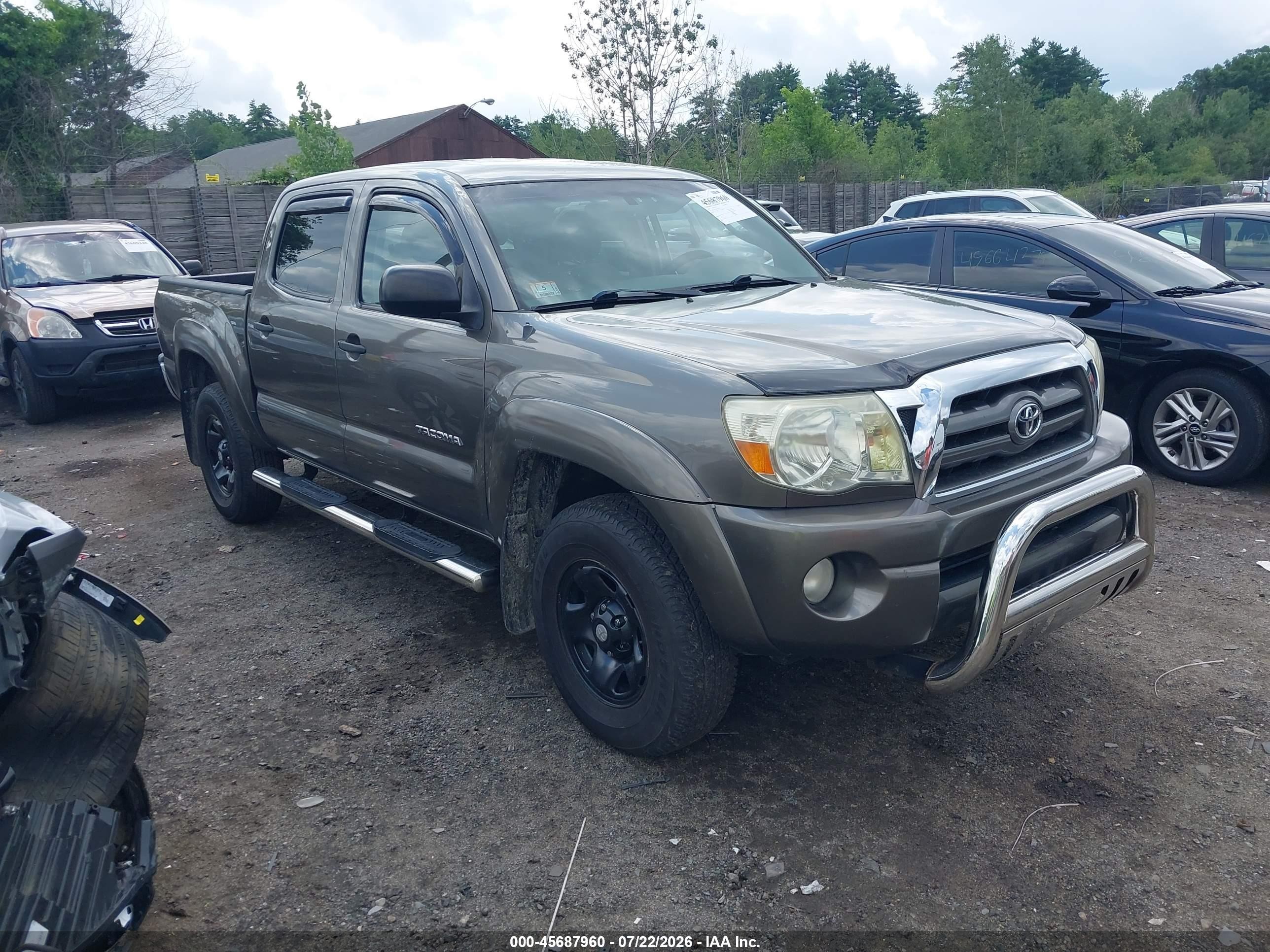 2009 Toyota Tacoma Base V6 Gray vin: 3TMLU42N39M022263