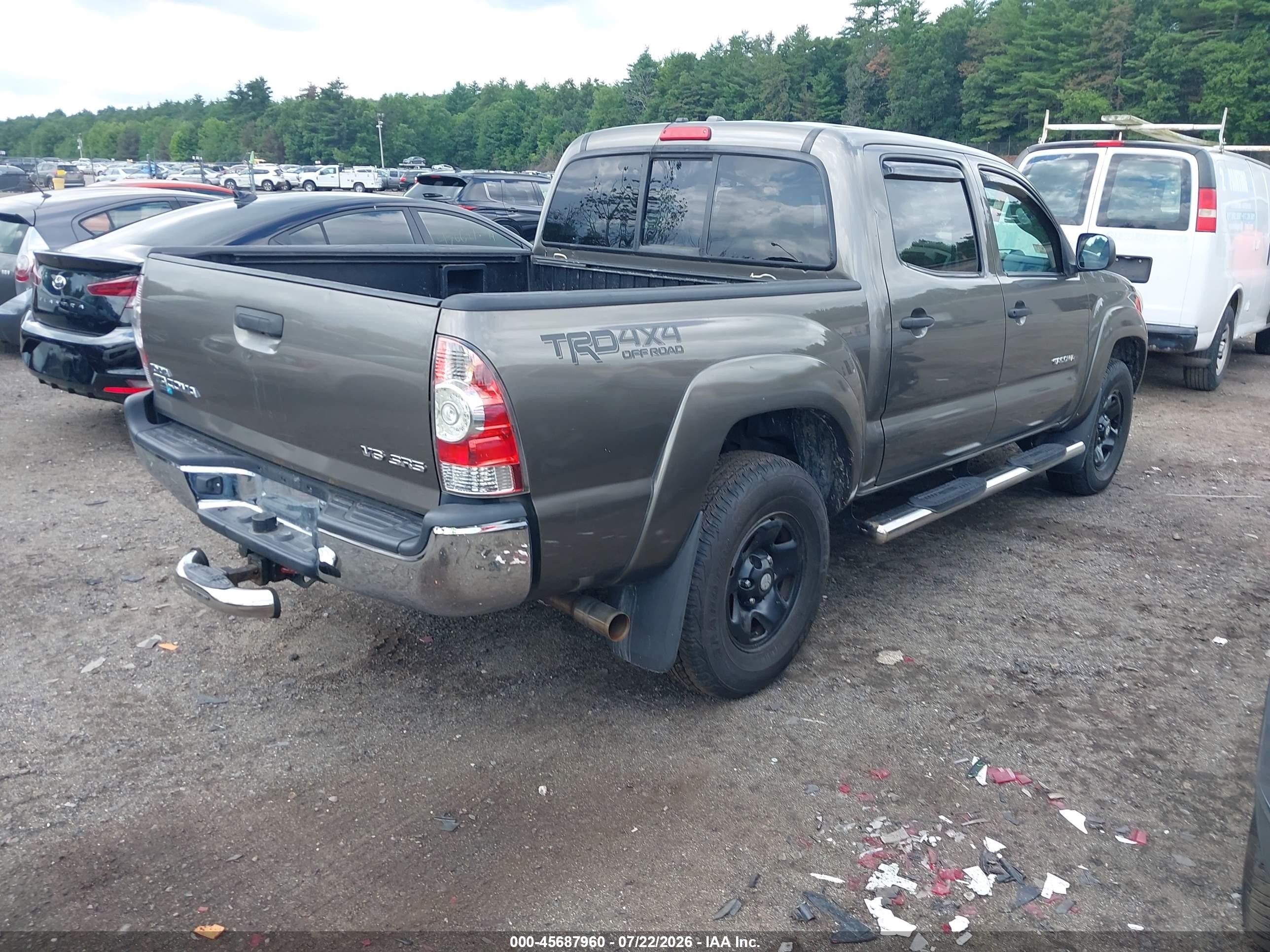 2009 Toyota Tacoma Base V6 Gray vin: 3TMLU42N39M022263