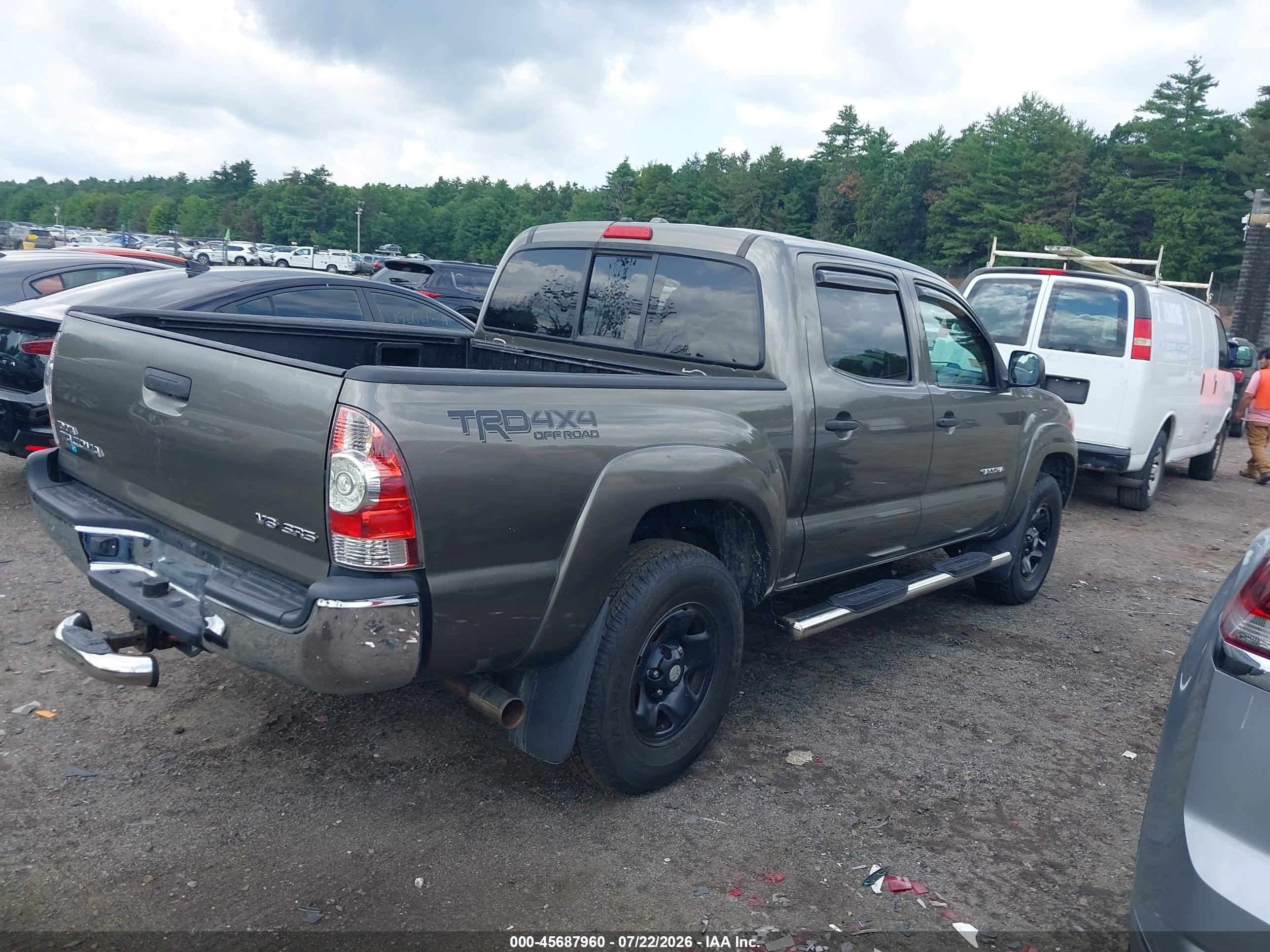 2009 Toyota Tacoma Base V6 Gray vin: 3TMLU42N39M022263