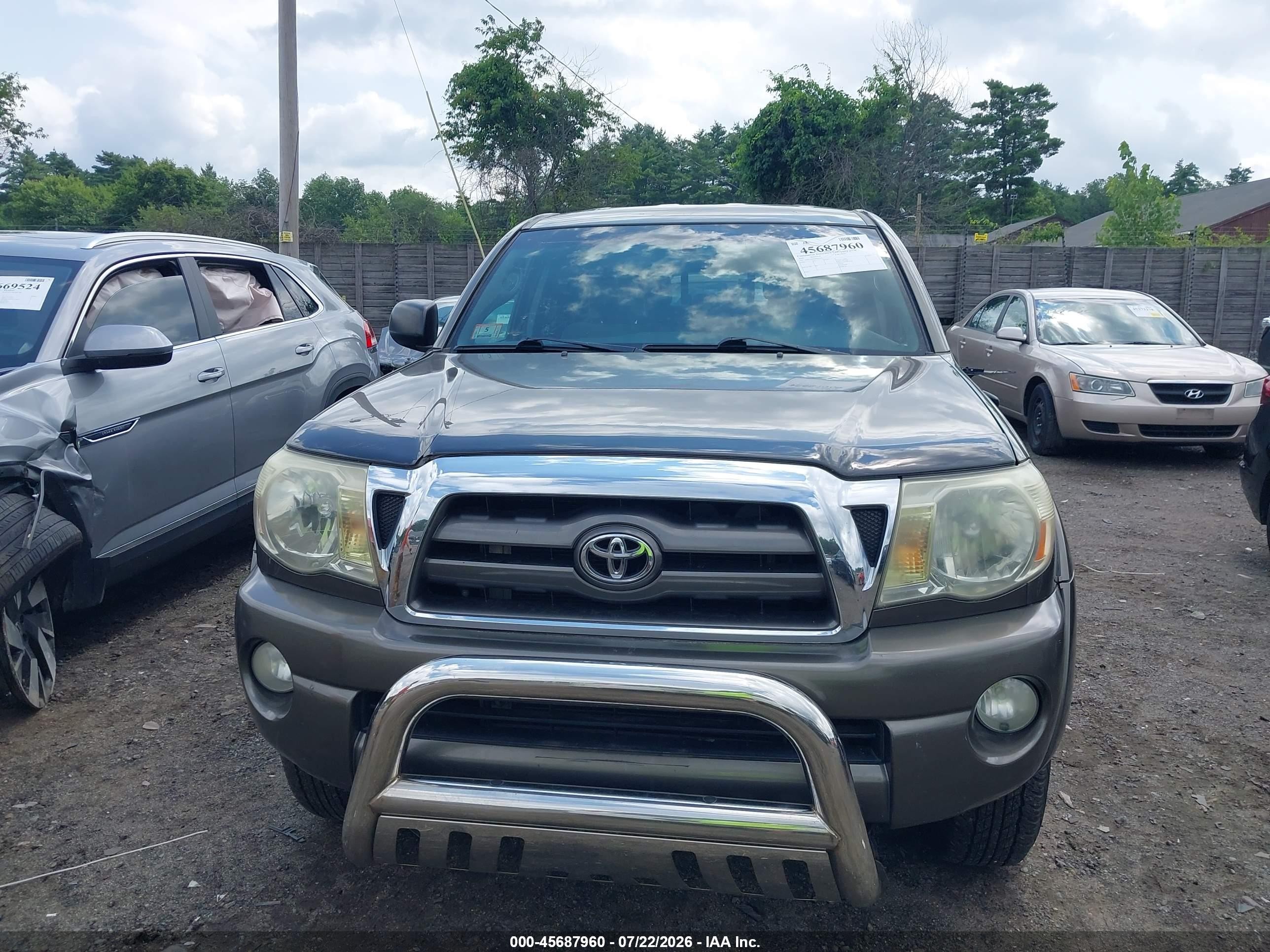 2009 Toyota Tacoma Base V6 Gray vin: 3TMLU42N39M022263