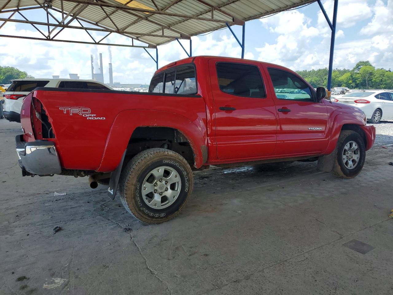 2006 Toyota Tacoma Double Cab Red vin: 3TMLU42N46M005340