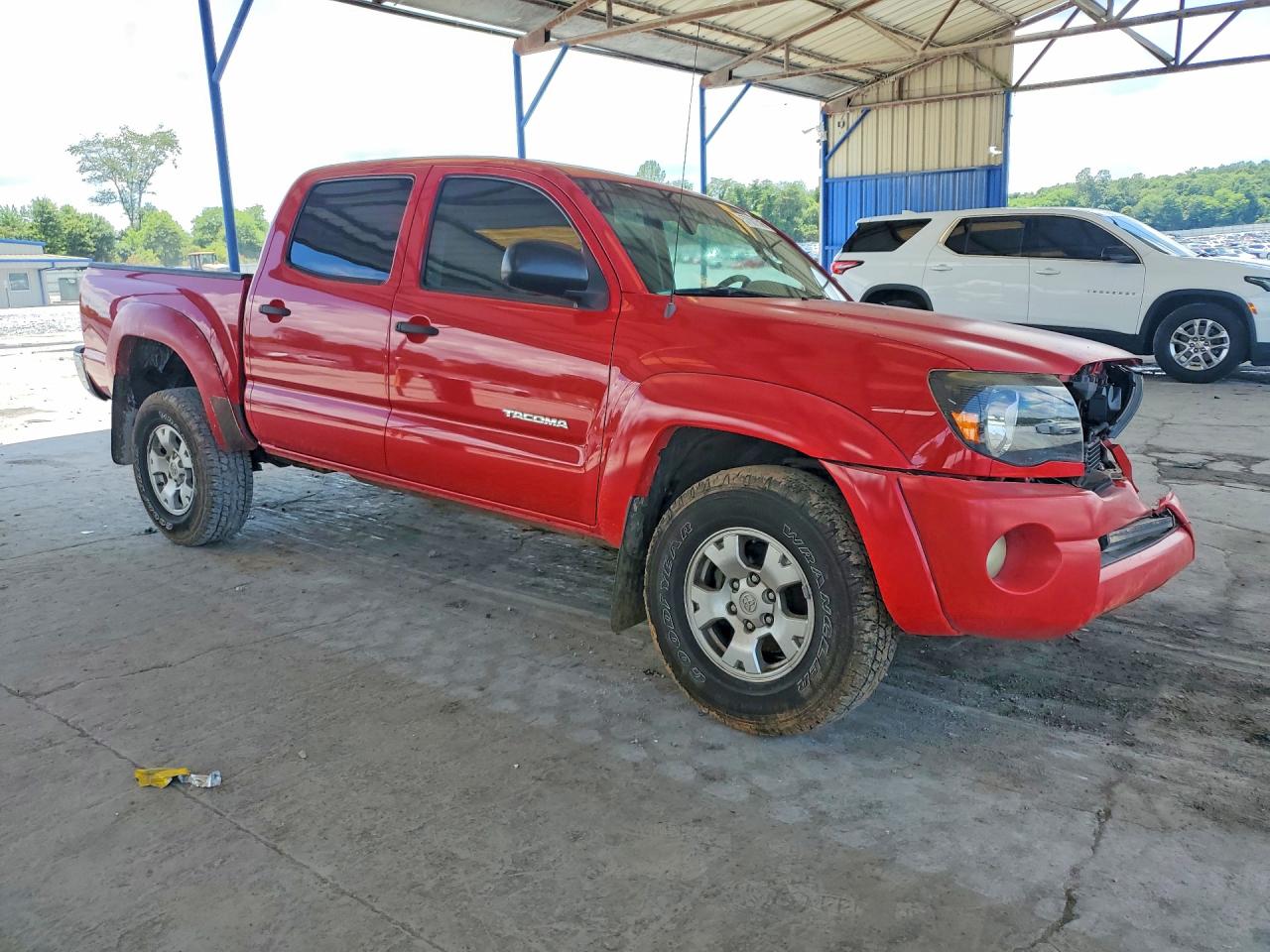 2006 Toyota Tacoma Double Cab Red vin: 3TMLU42N46M005340