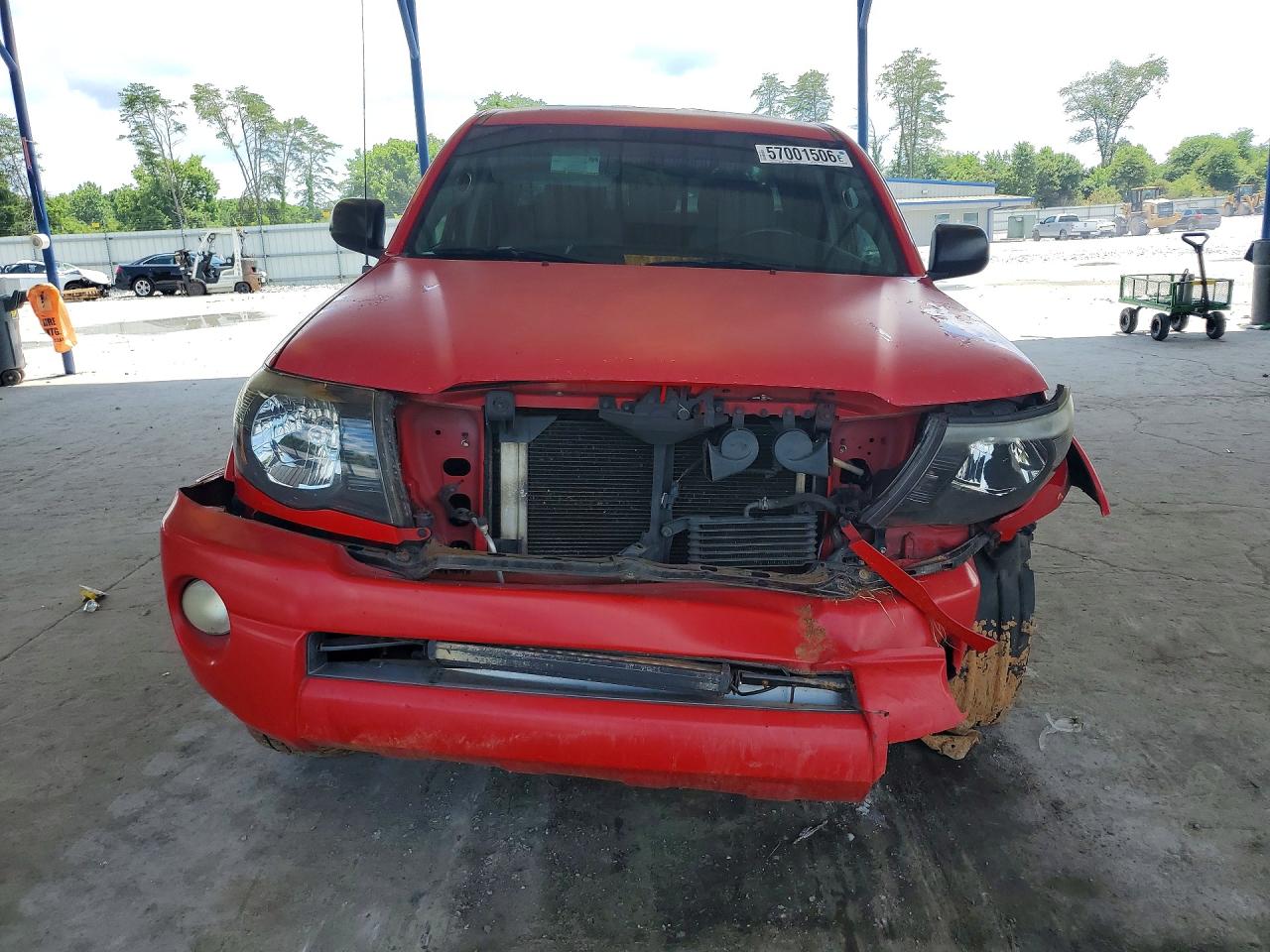 2006 Toyota Tacoma Double Cab Red vin: 3TMLU42N46M005340