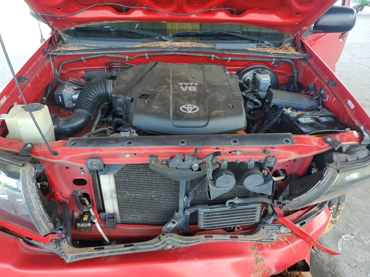 2006 Toyota Tacoma Double Cab Red vin: 3TMLU42N46M005340
