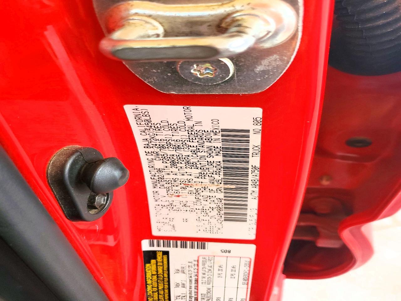 2006 Toyota Tacoma Double Cab Red vin: 3TMLU42N46M005340