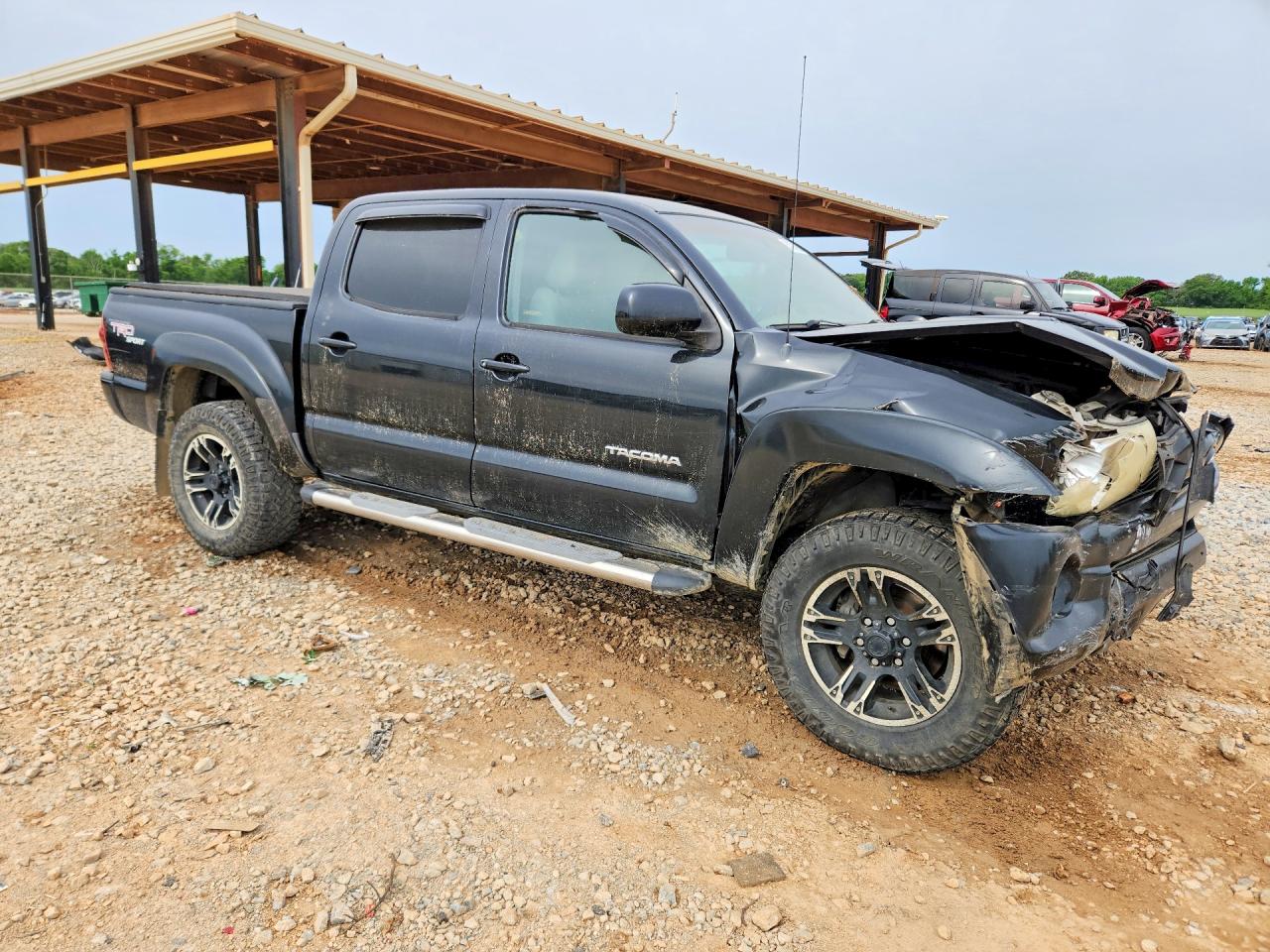 2007 Toyota Tacoma Double Cab Black vin: 3TMLU42N47M010880