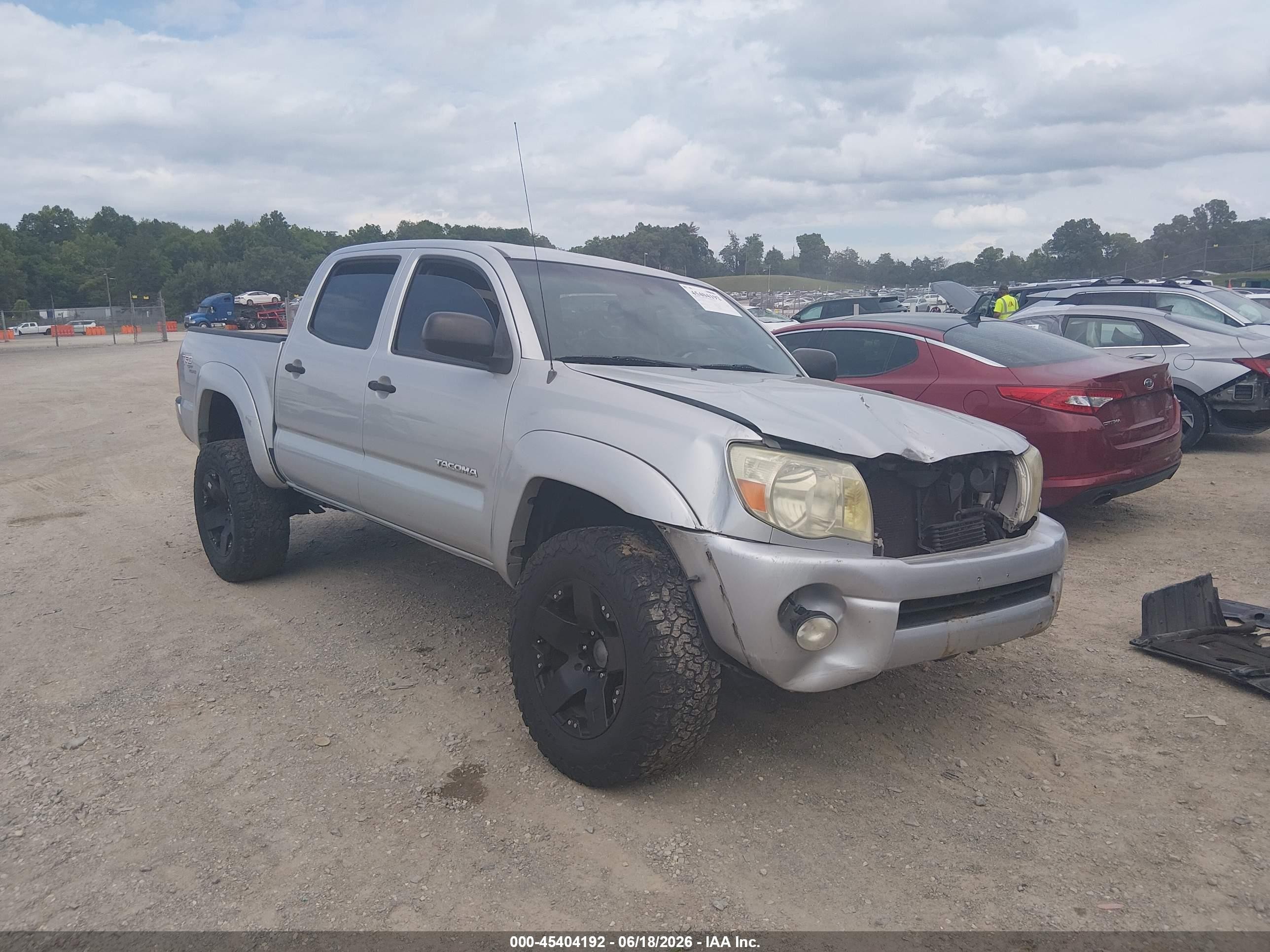 2008 Toyota Tacoma Base V6 Silver vin: 3TMLU42N48M016762