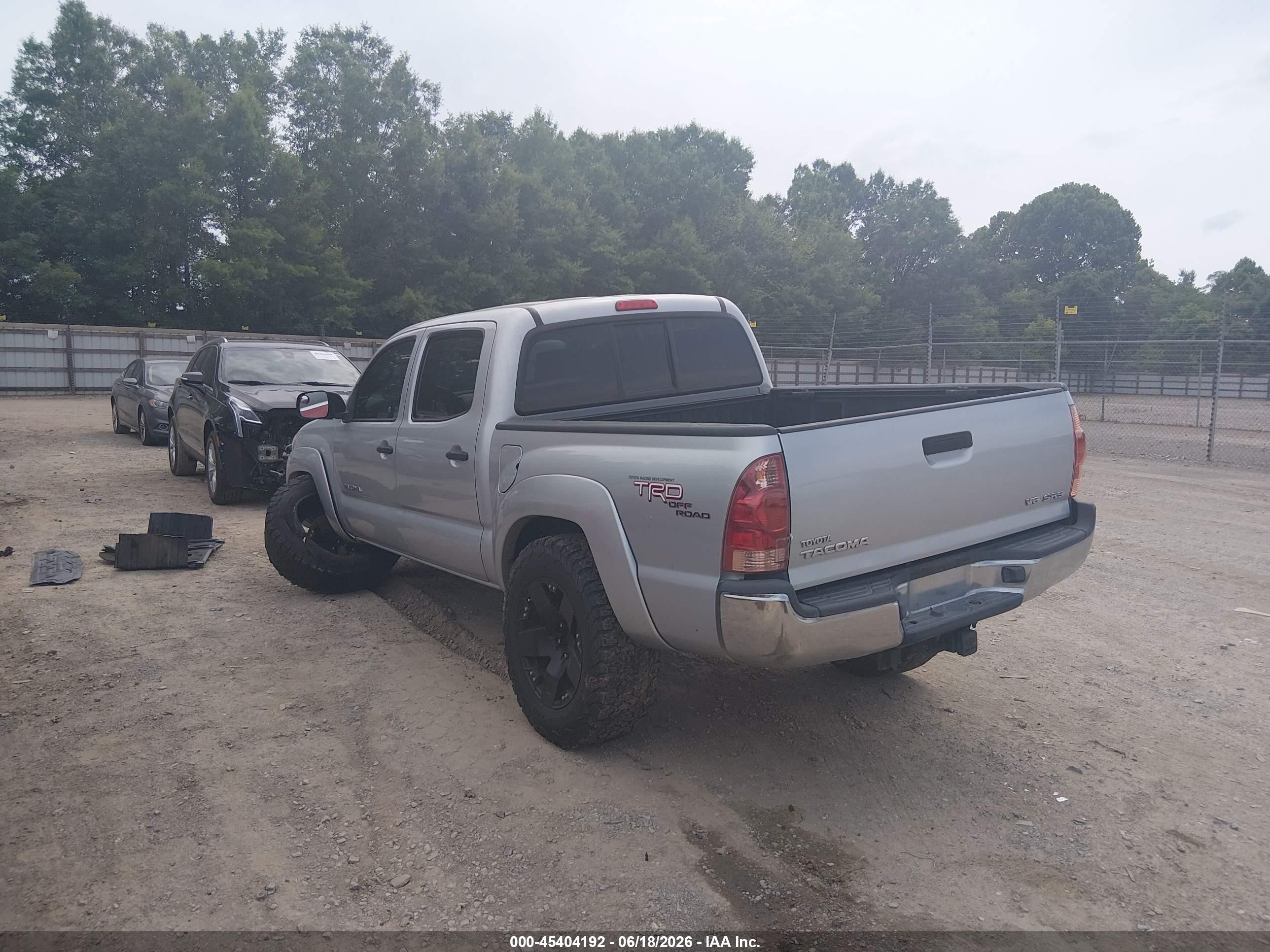 2008 Toyota Tacoma Base V6 Silver vin: 3TMLU42N48M016762