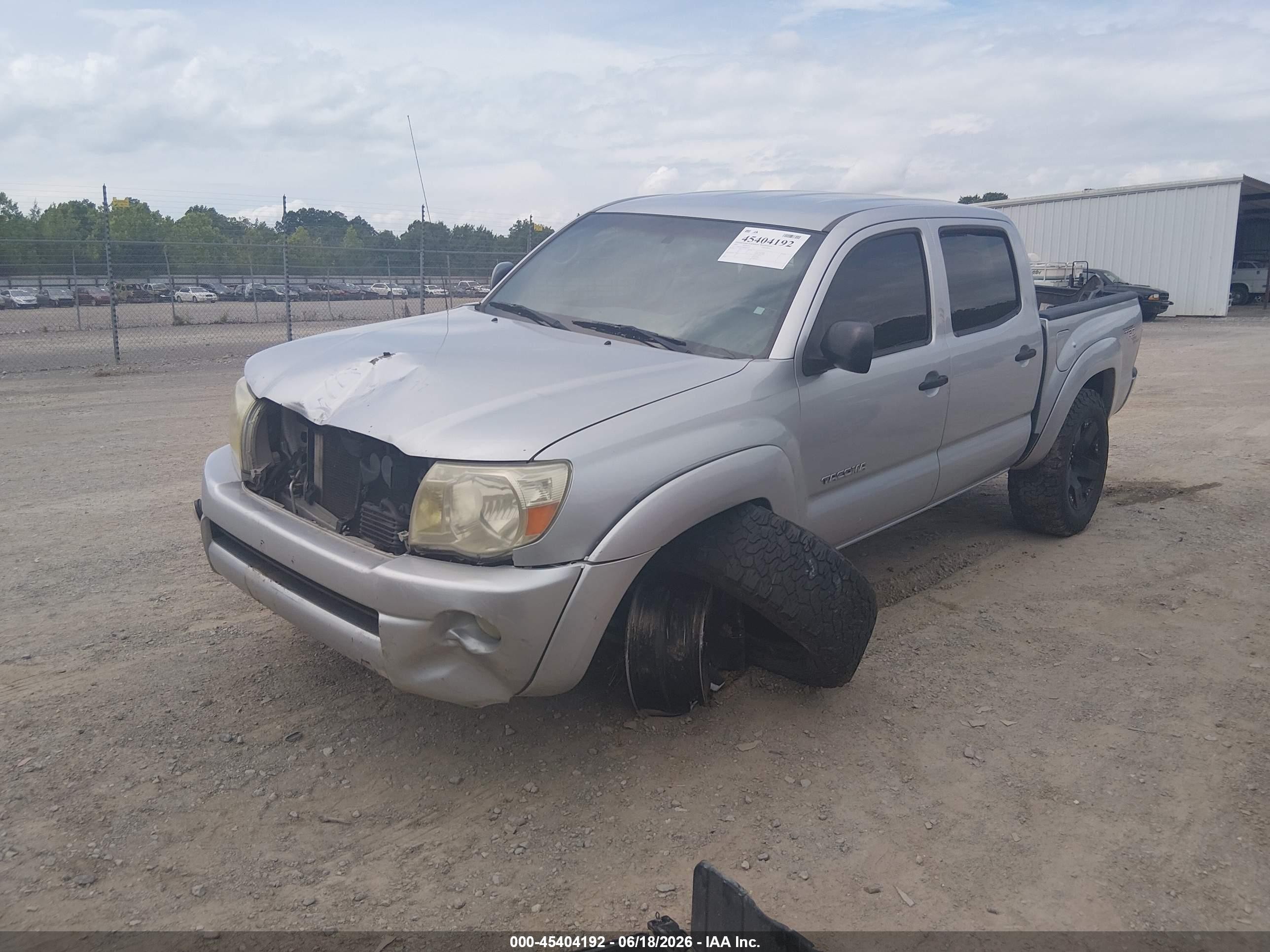 2008 Toyota Tacoma Base V6 Silver vin: 3TMLU42N48M016762