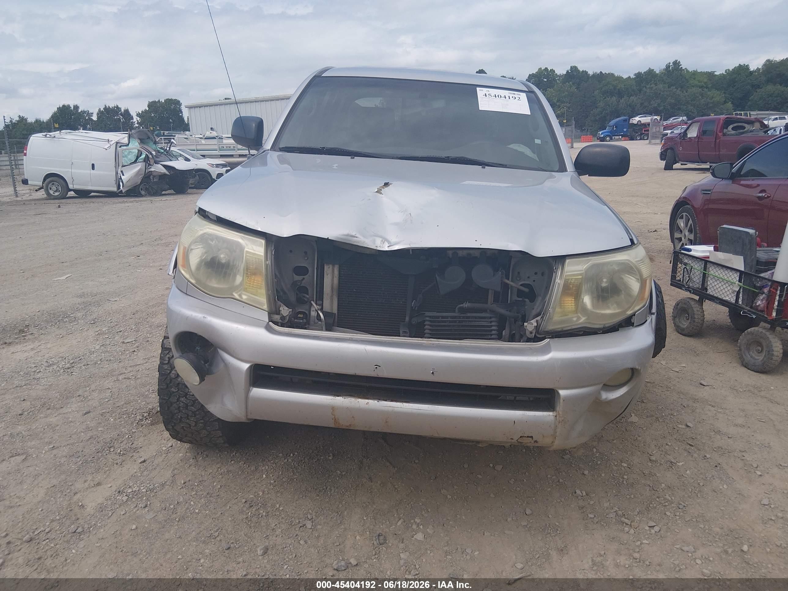 2008 Toyota Tacoma Base V6 Silver vin: 3TMLU42N48M016762