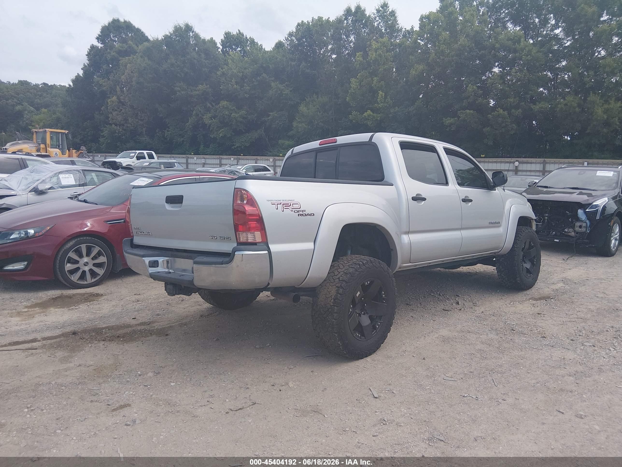 2008 Toyota Tacoma Base V6 Silver vin: 3TMLU42N48M016762