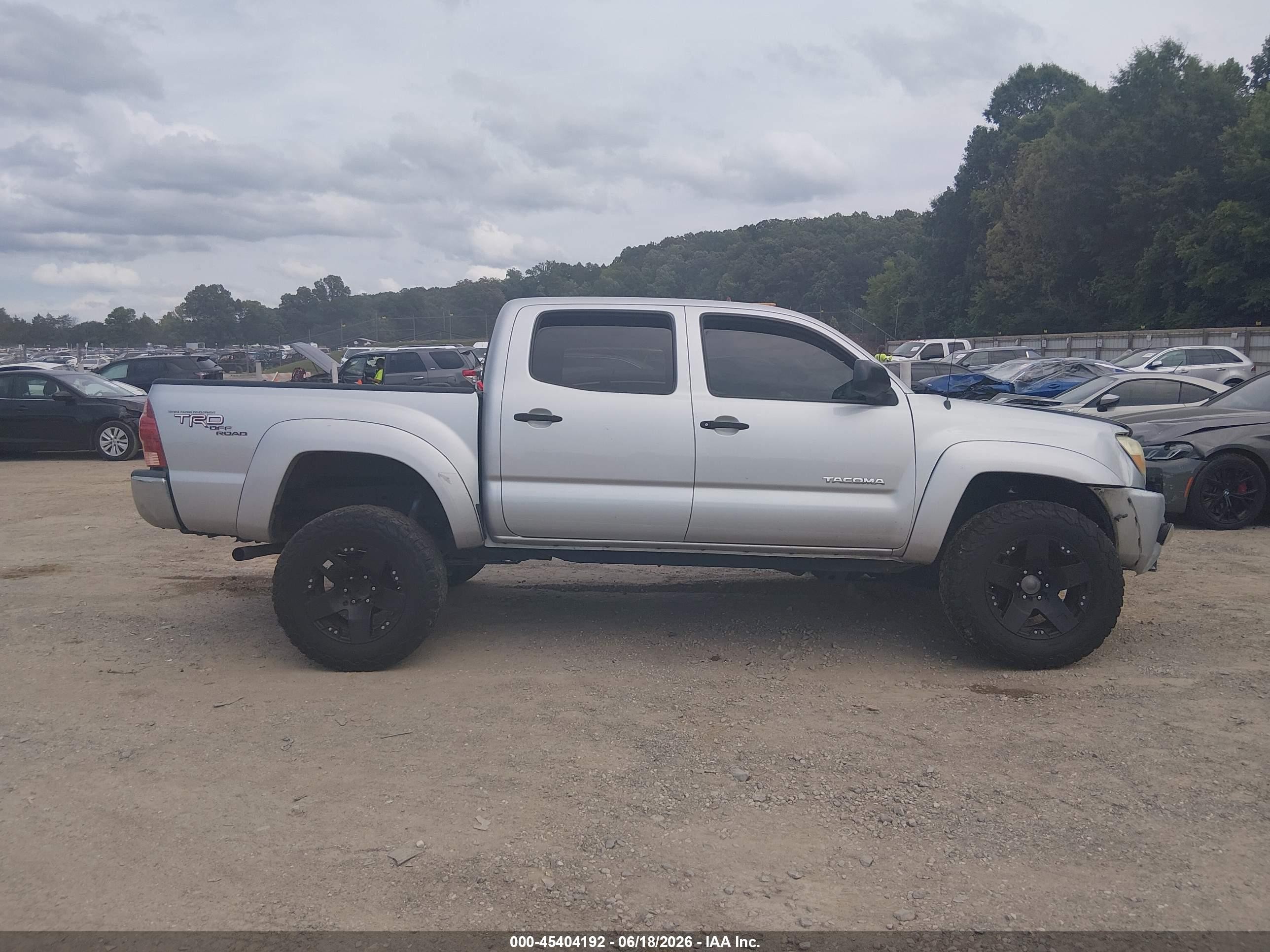 2008 Toyota Tacoma Base V6 Silver vin: 3TMLU42N48M016762