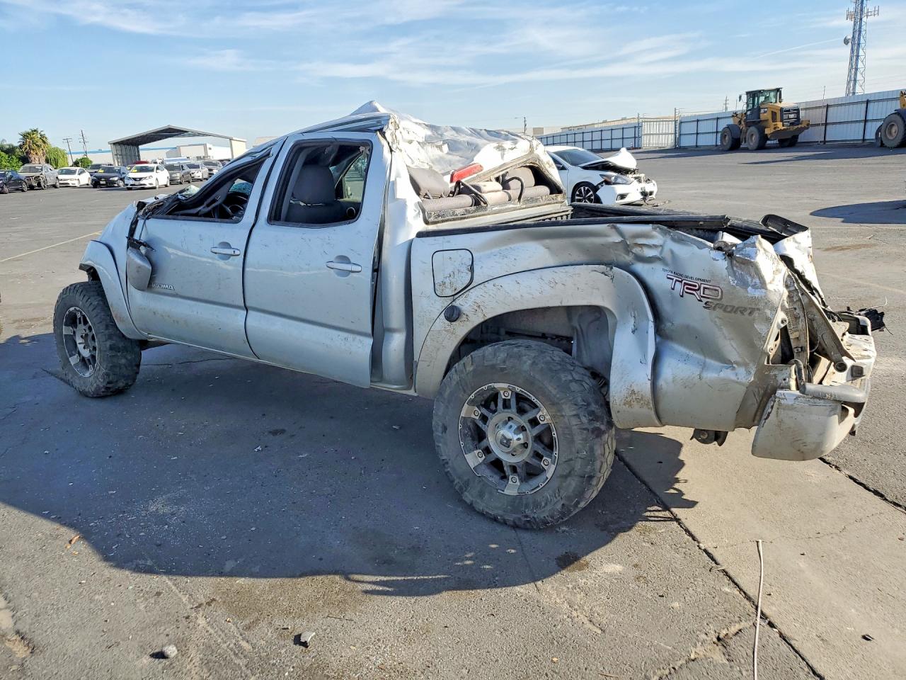 2008 Toyota Tacoma V6 Silver vin: 3TMLU42N58M015488