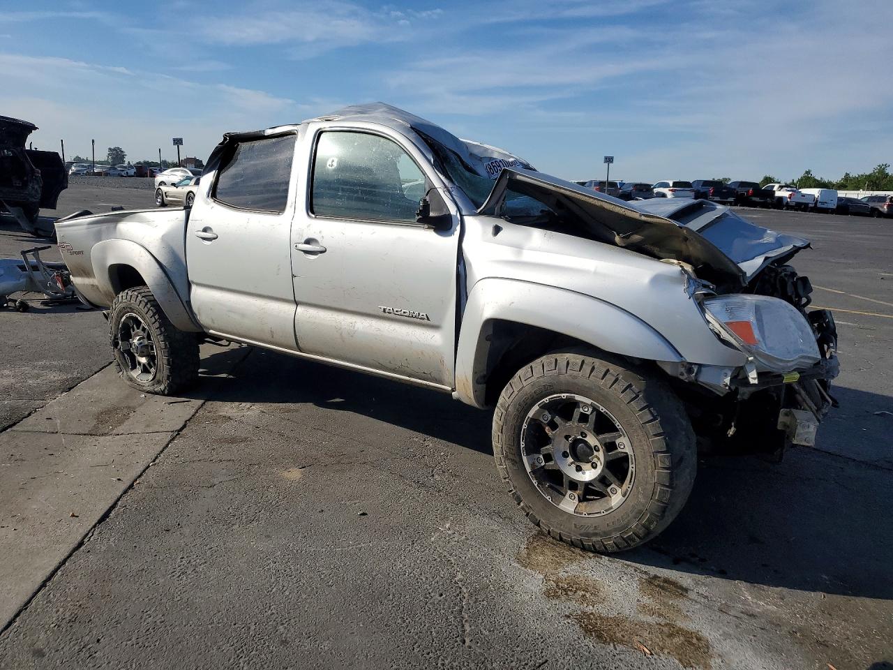 2008 Toyota Tacoma V6 Silver vin: 3TMLU42N58M015488
