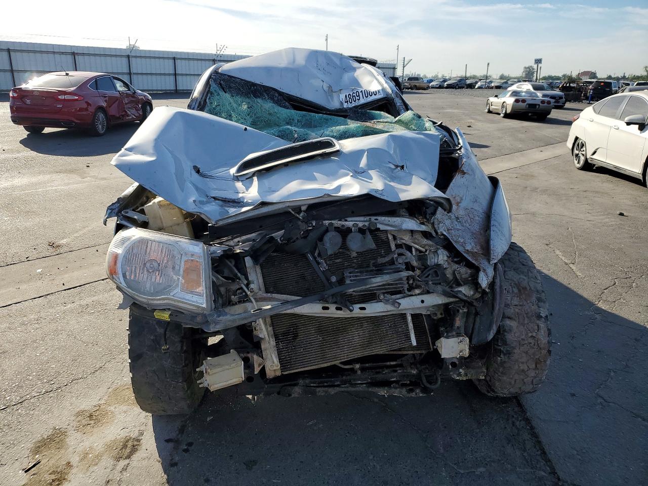 2008 Toyota Tacoma V6 Silver vin: 3TMLU42N58M015488