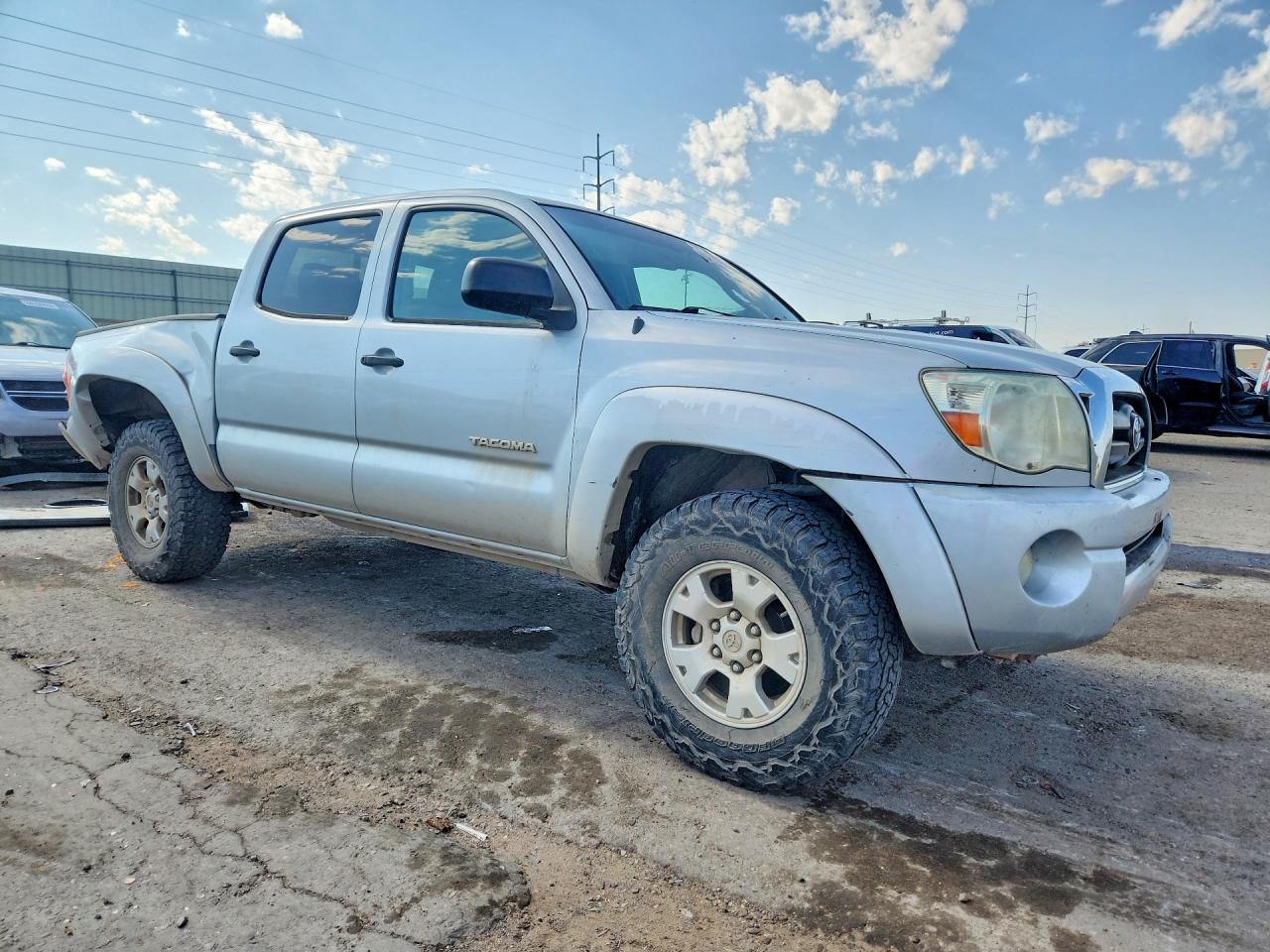 2008 Toyota Tacoma V6 Silver vin: 3TMLU42N58M017211