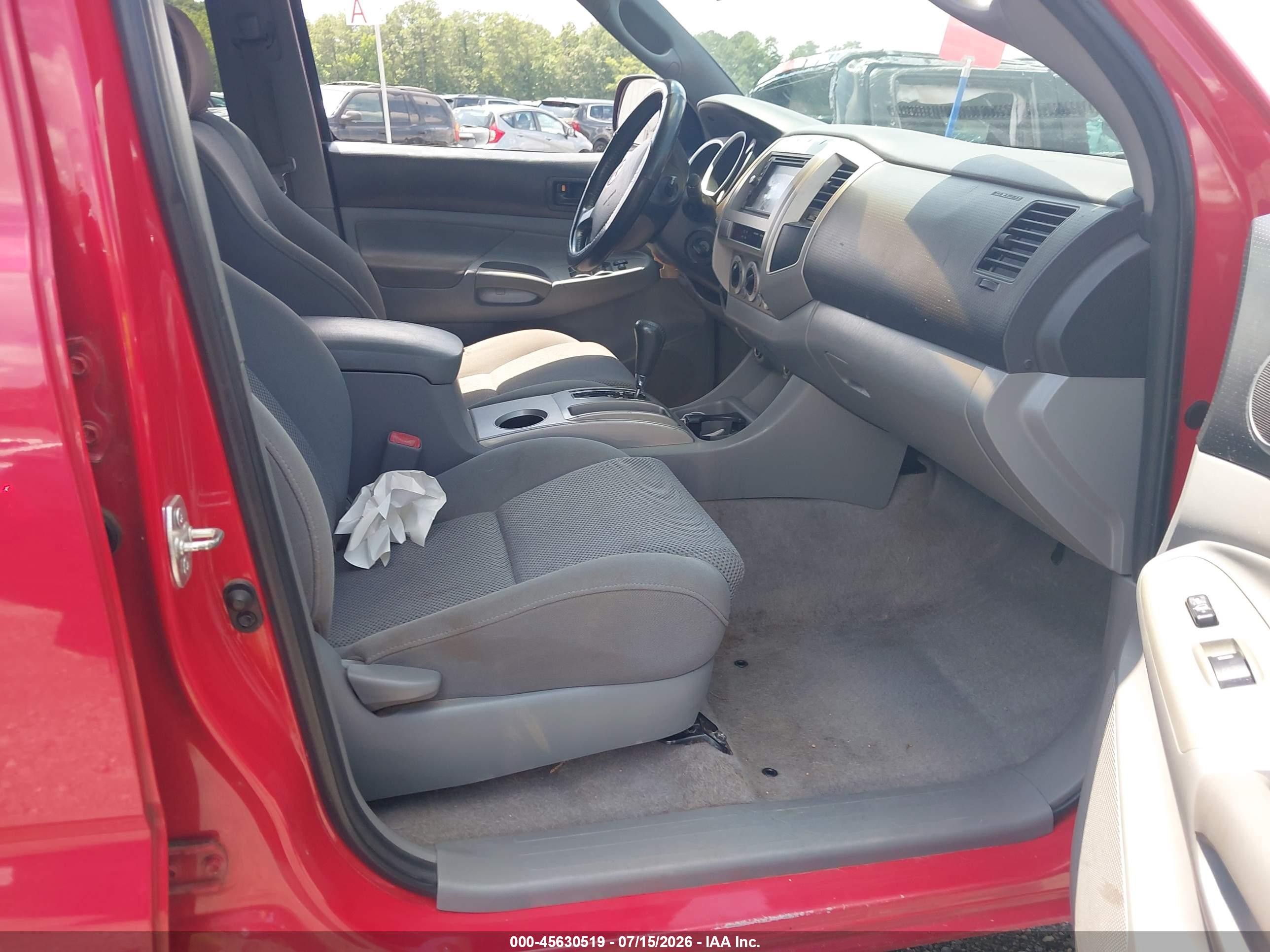 2008 Toyota Tacoma Base V6 Red vin: 3TMLU42N58M018939