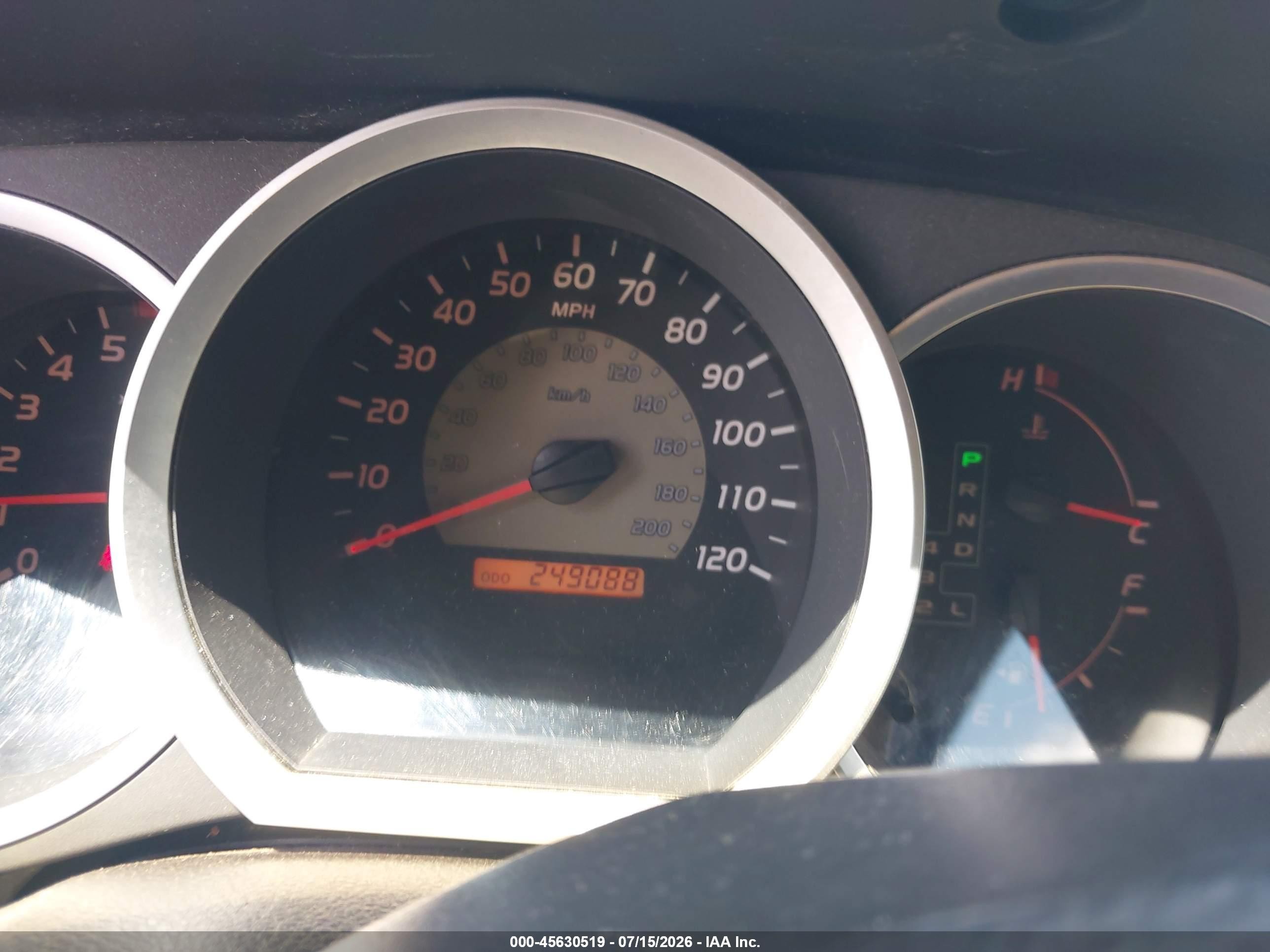 2008 Toyota Tacoma Base V6 Red vin: 3TMLU42N58M018939