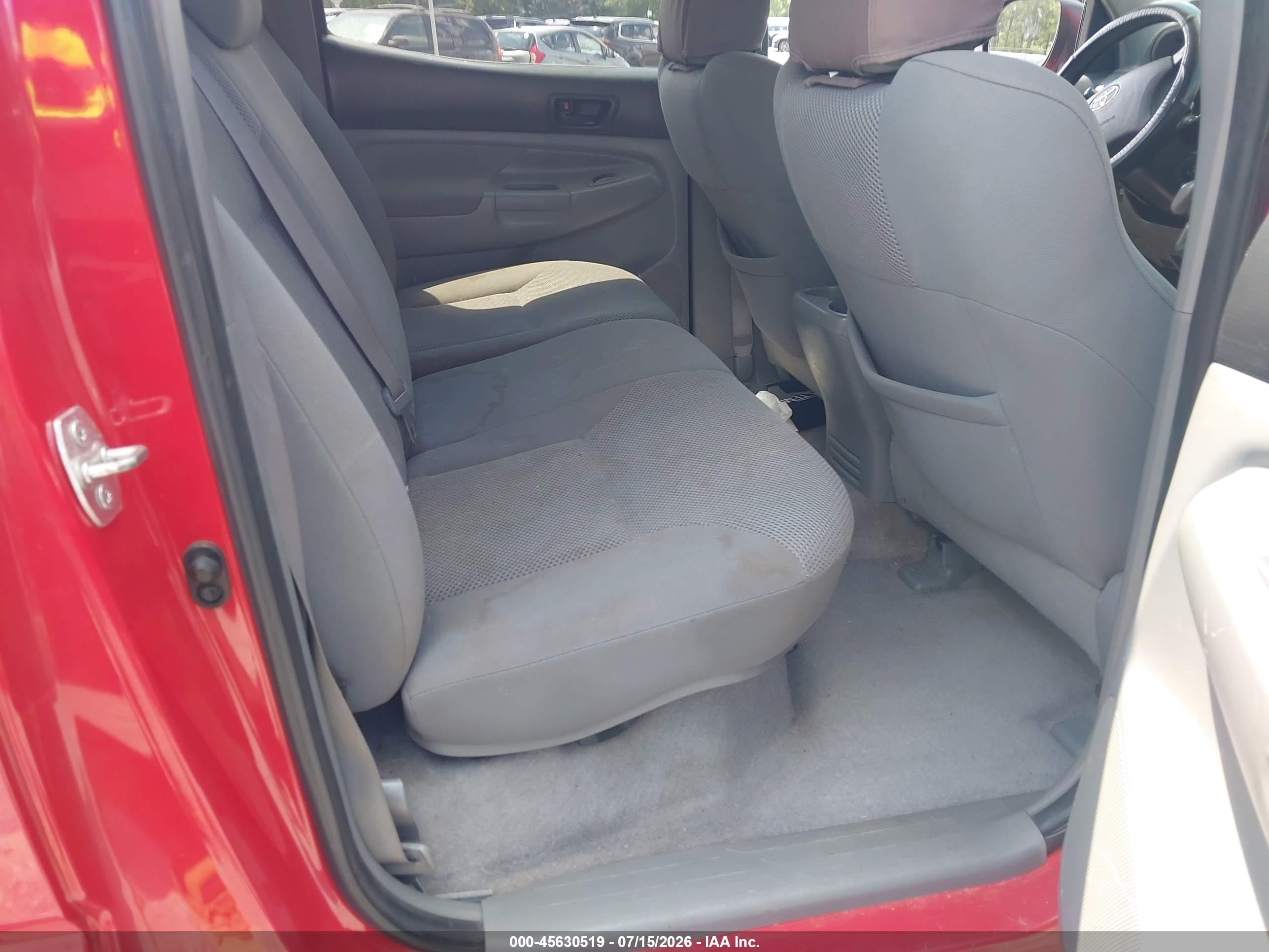 2008 Toyota Tacoma Base V6 Red vin: 3TMLU42N58M018939