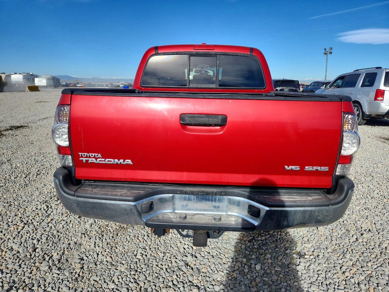 2009 Toyota Tacoma V6 Red vin: 3TMLU42N59M028209