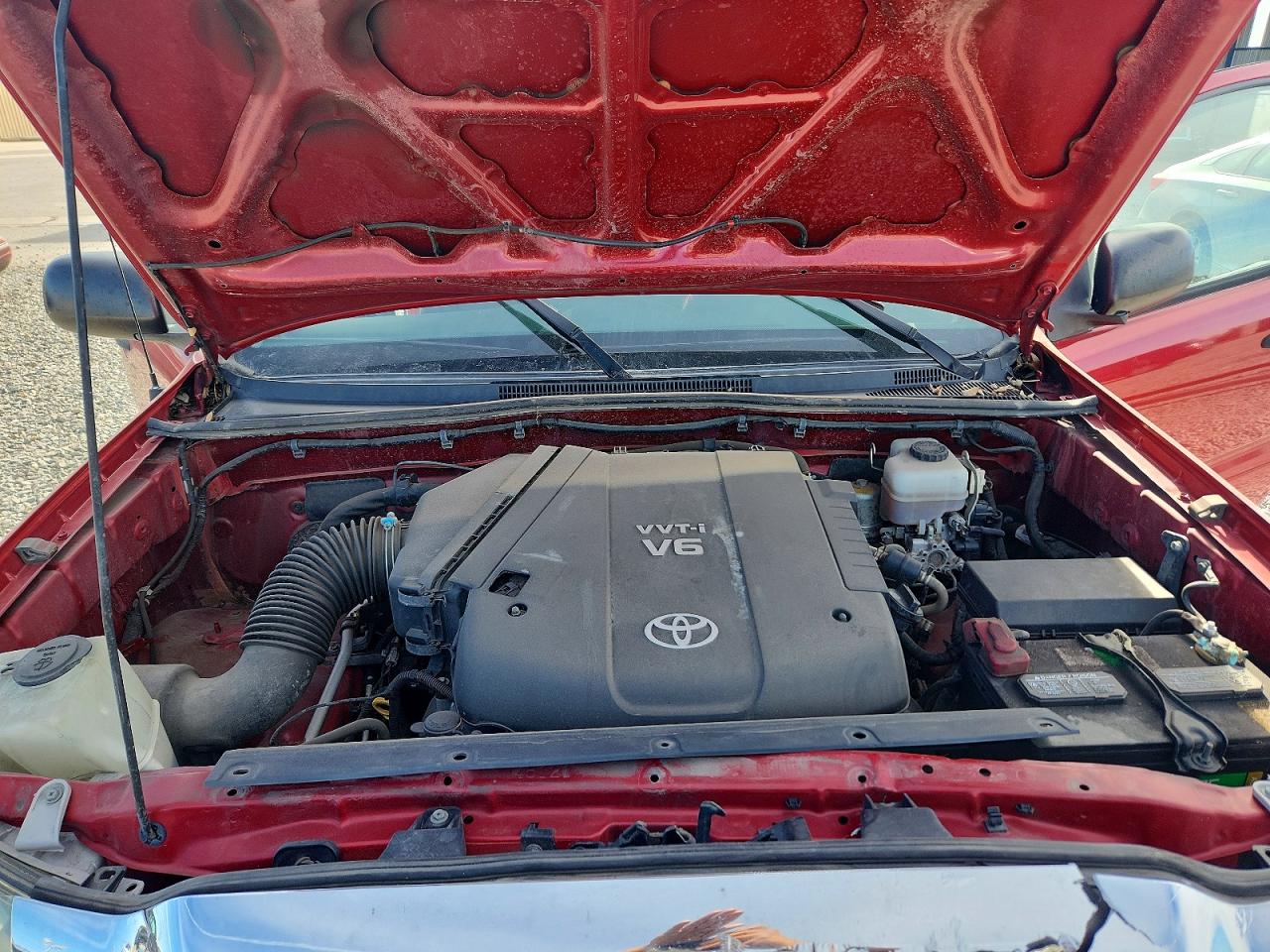 2009 Toyota Tacoma V6 Red vin: 3TMLU42N59M028209