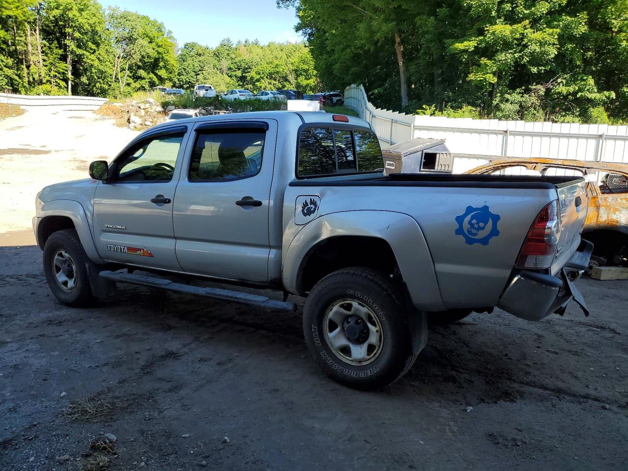 2009 Toyota Tacoma Double Cab Silver vin: 3TMLU42N59M031174