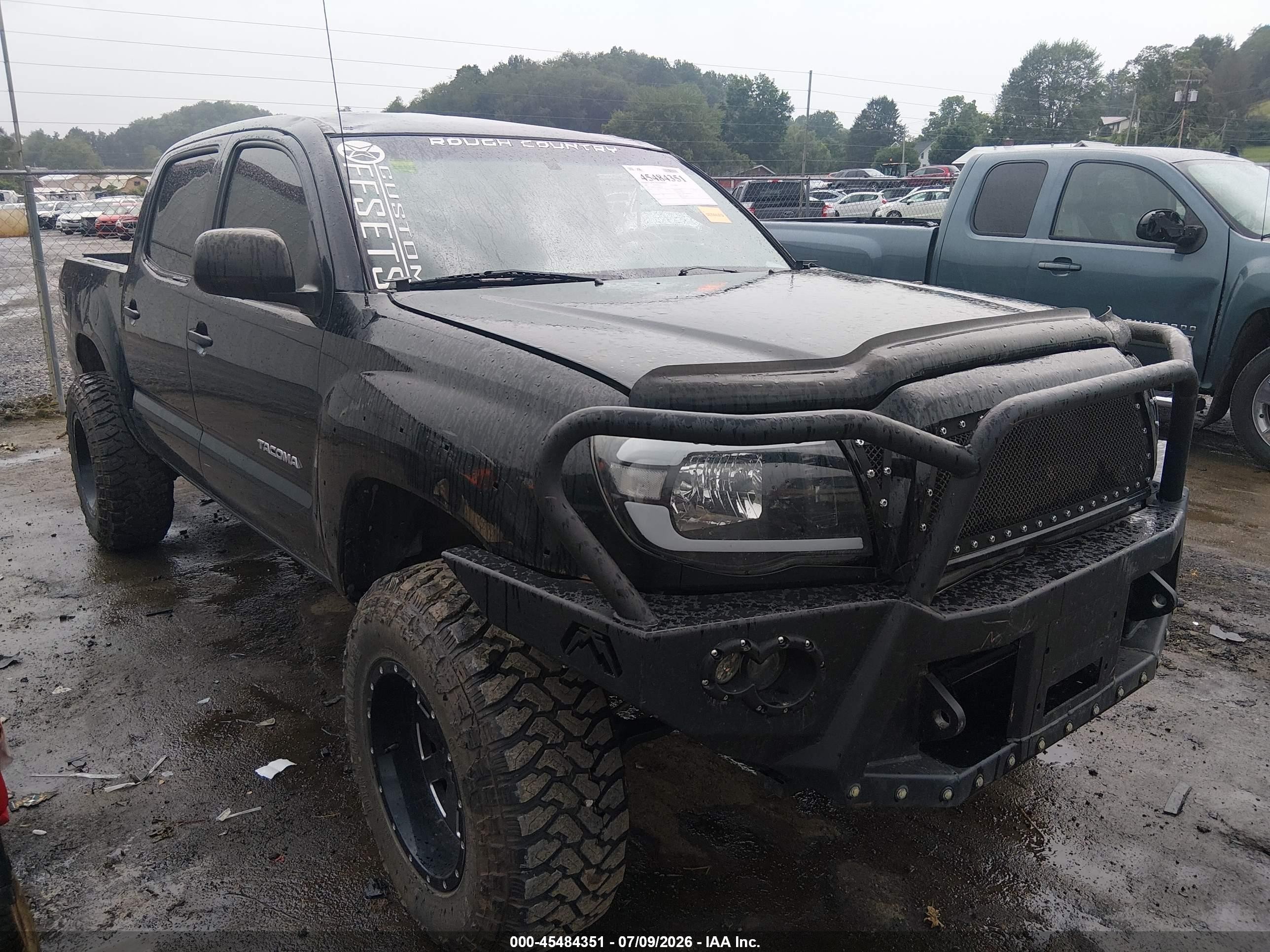 2007 Toyota Tacoma Base V6 Black vin: 3TMLU42N67M011187