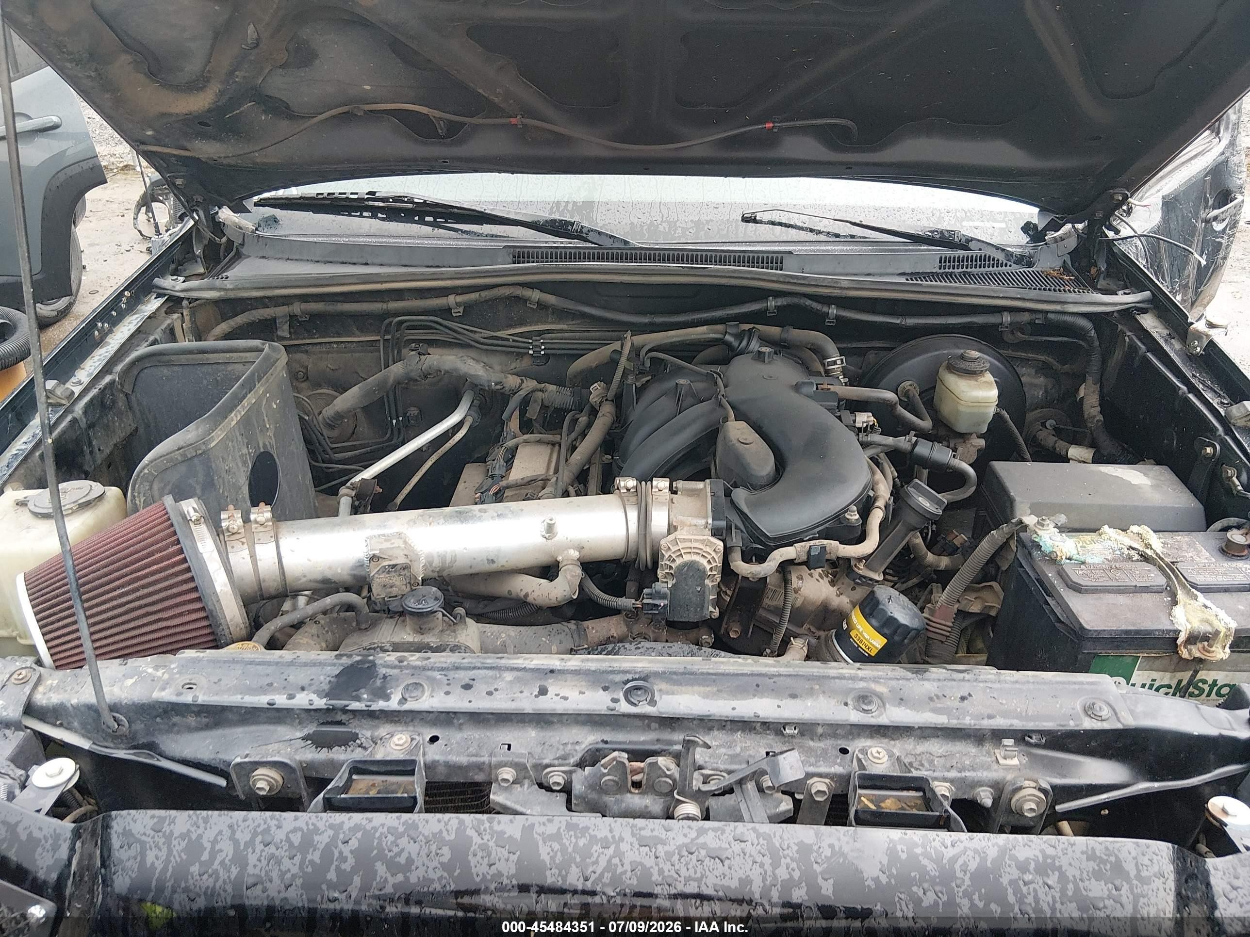 2007 Toyota Tacoma Base V6 Black vin: 3TMLU42N67M011187