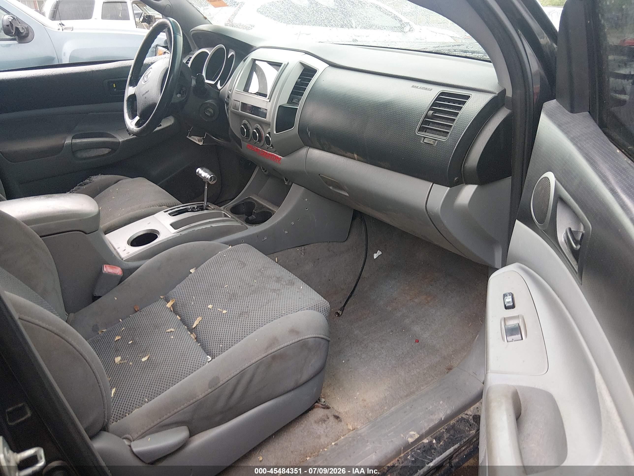 2007 Toyota Tacoma Base V6 Black vin: 3TMLU42N67M011187