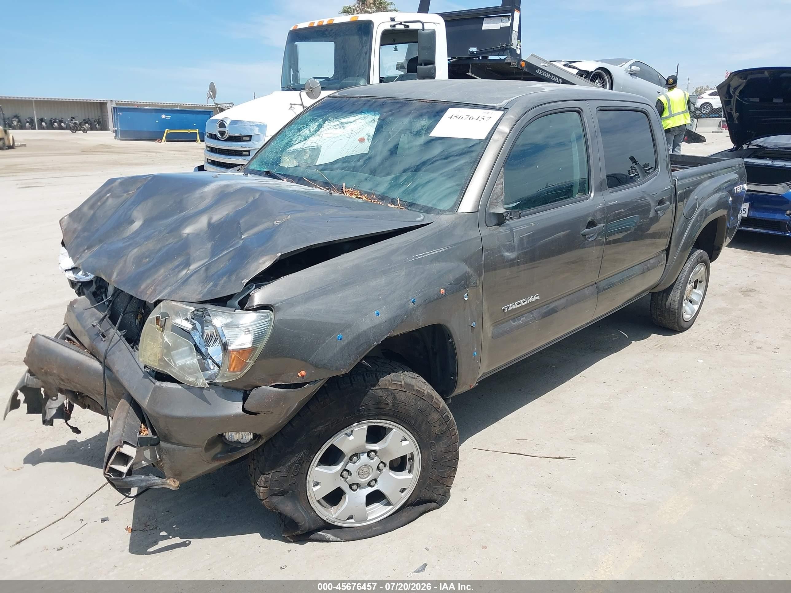 2009 Toyota Tacoma Base V6 Beige vin: 3TMLU42N69M036674