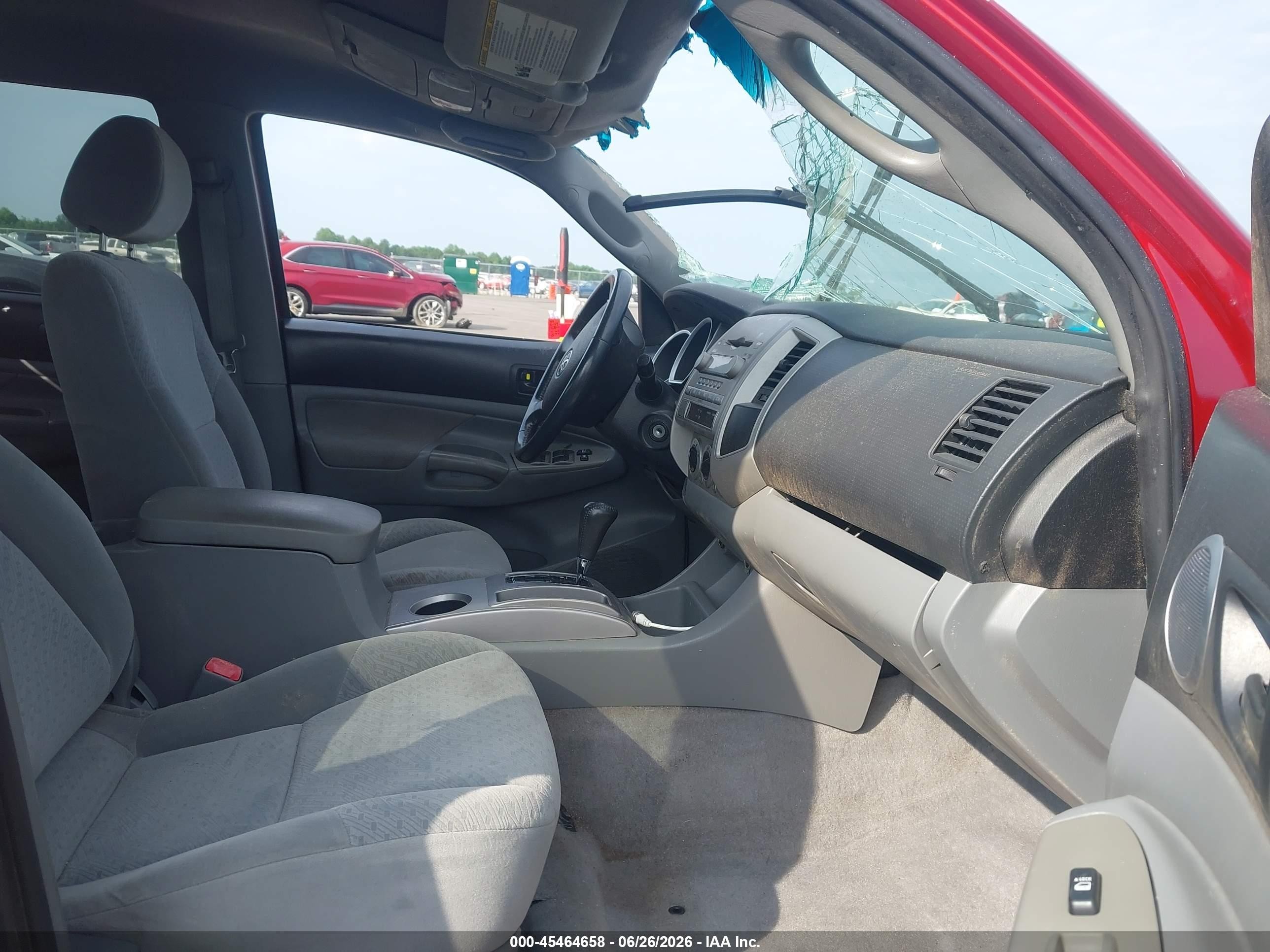 2008 Toyota Tacoma Base V6 Red vin: 3TMLU42N78M015492