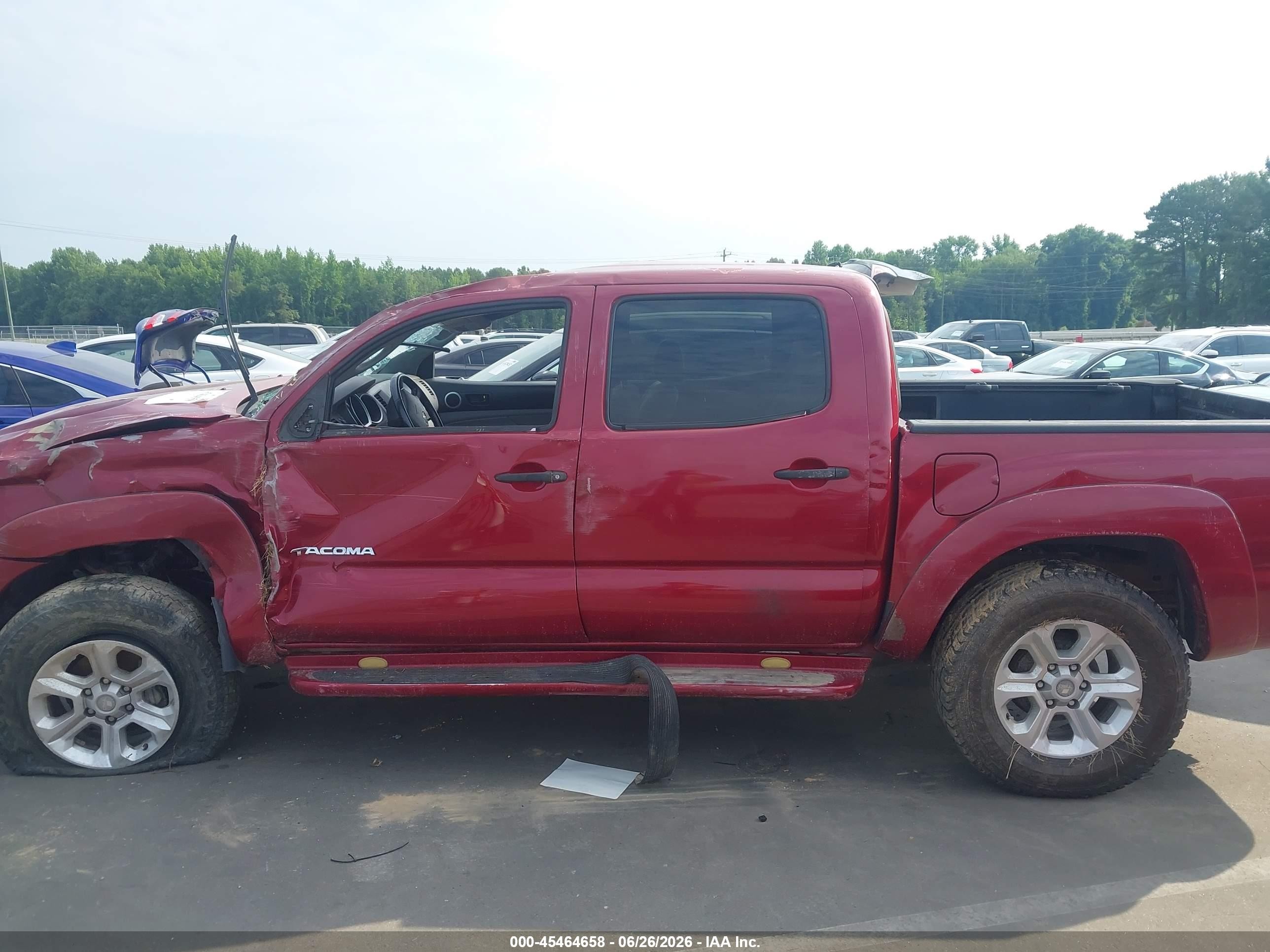 2008 Toyota Tacoma Base V6 Red vin: 3TMLU42N78M015492