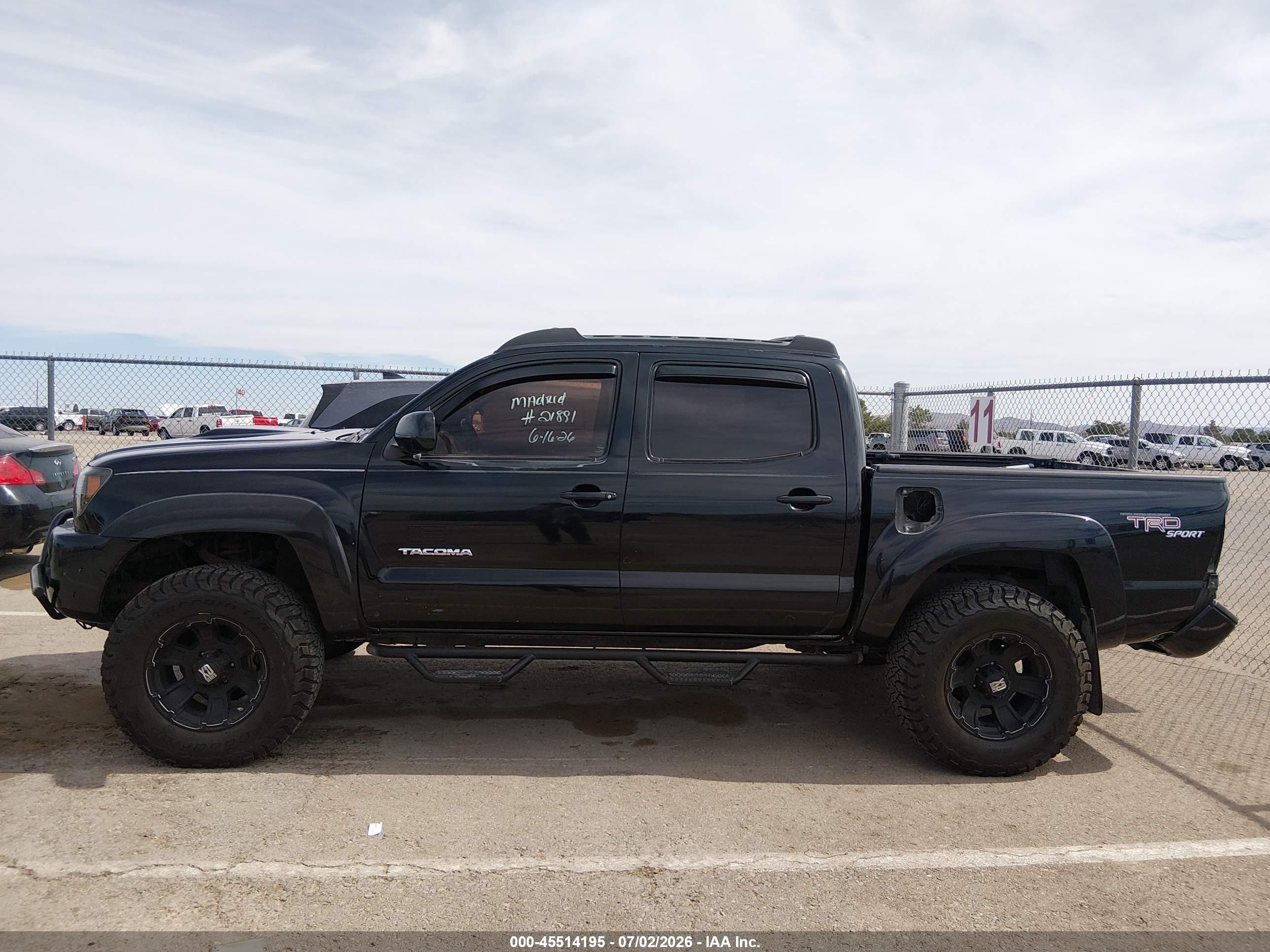 2009 Toyota Tacoma Base V6 Черный vin: 3TMLU42N79M024968